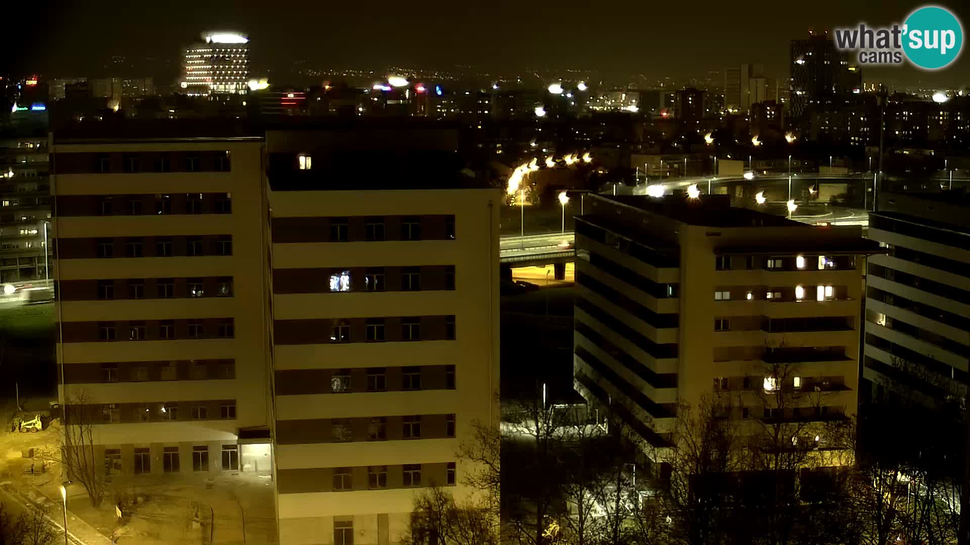 Live-Kreisverkehr Slavonska und Marin Držić Avenue zur Zagreb Webcam