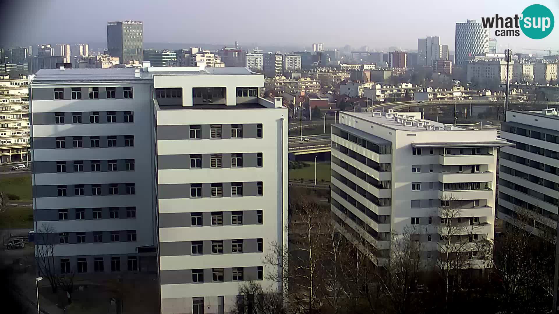 Rotatoria e incrocio viale Slavonska e Marin Držić  – webcam di Zagabria