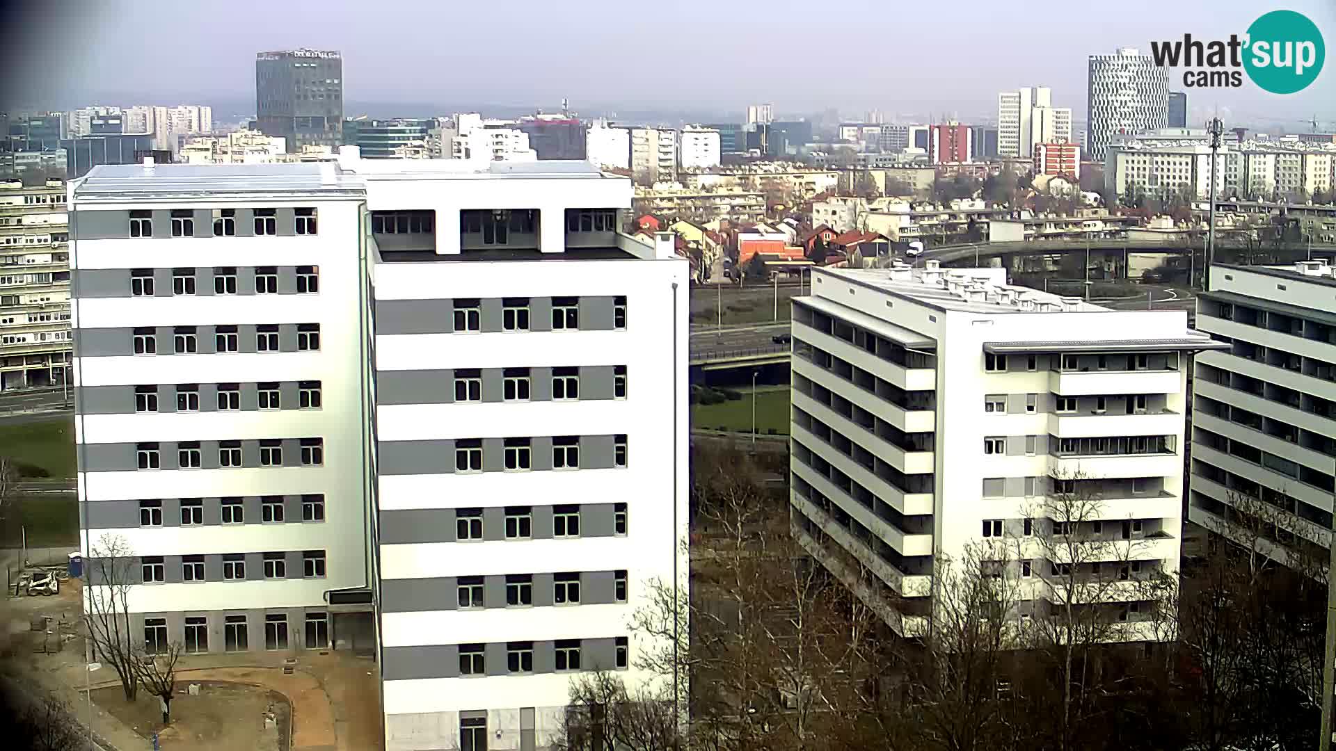 Live Interchange of Slavonska Avenue and Marin Držić Avenue in Zagreb webcam