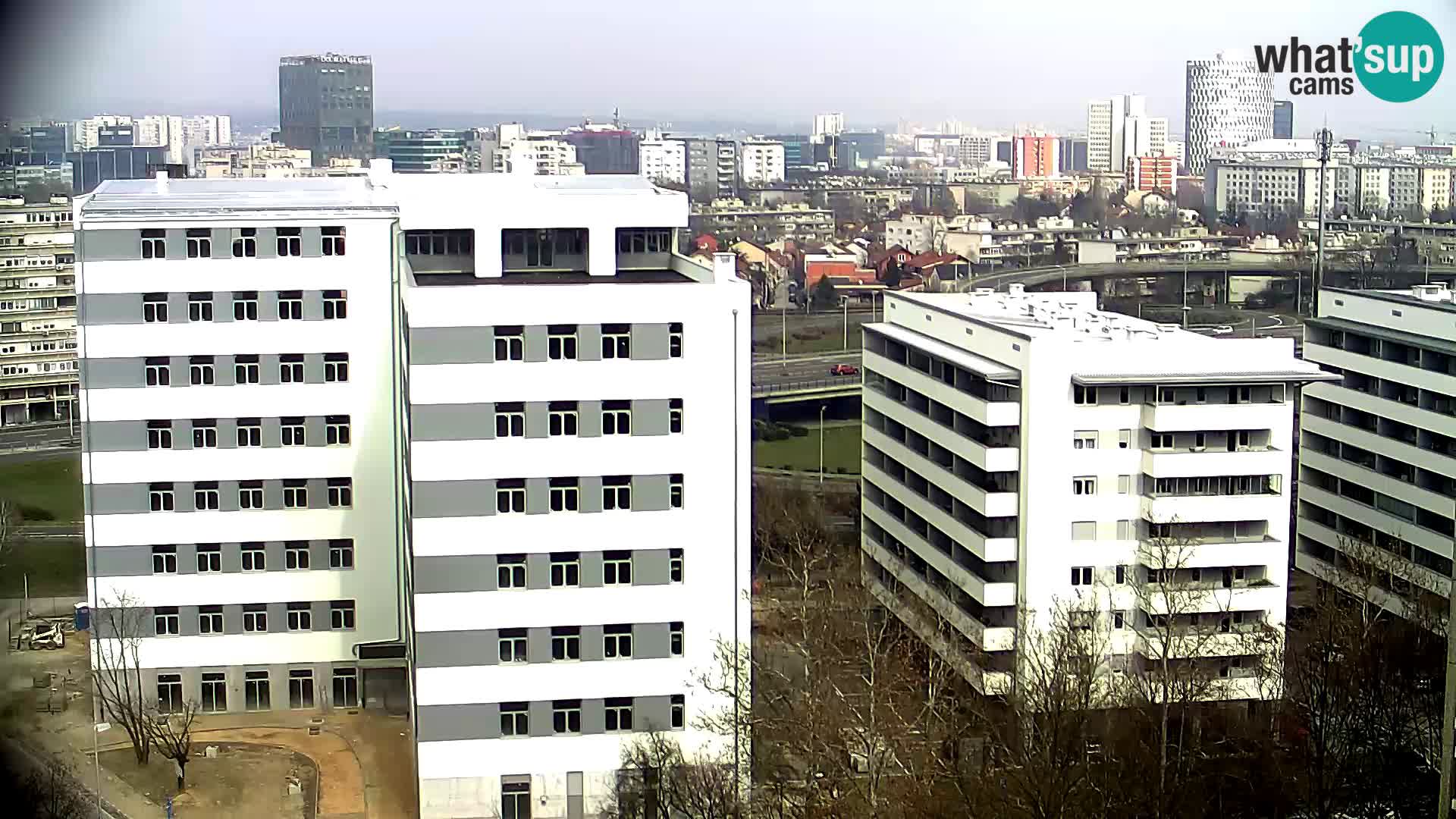 Rotatoria e incrocio viale Slavonska e Marin Držić  – webcam di Zagabria