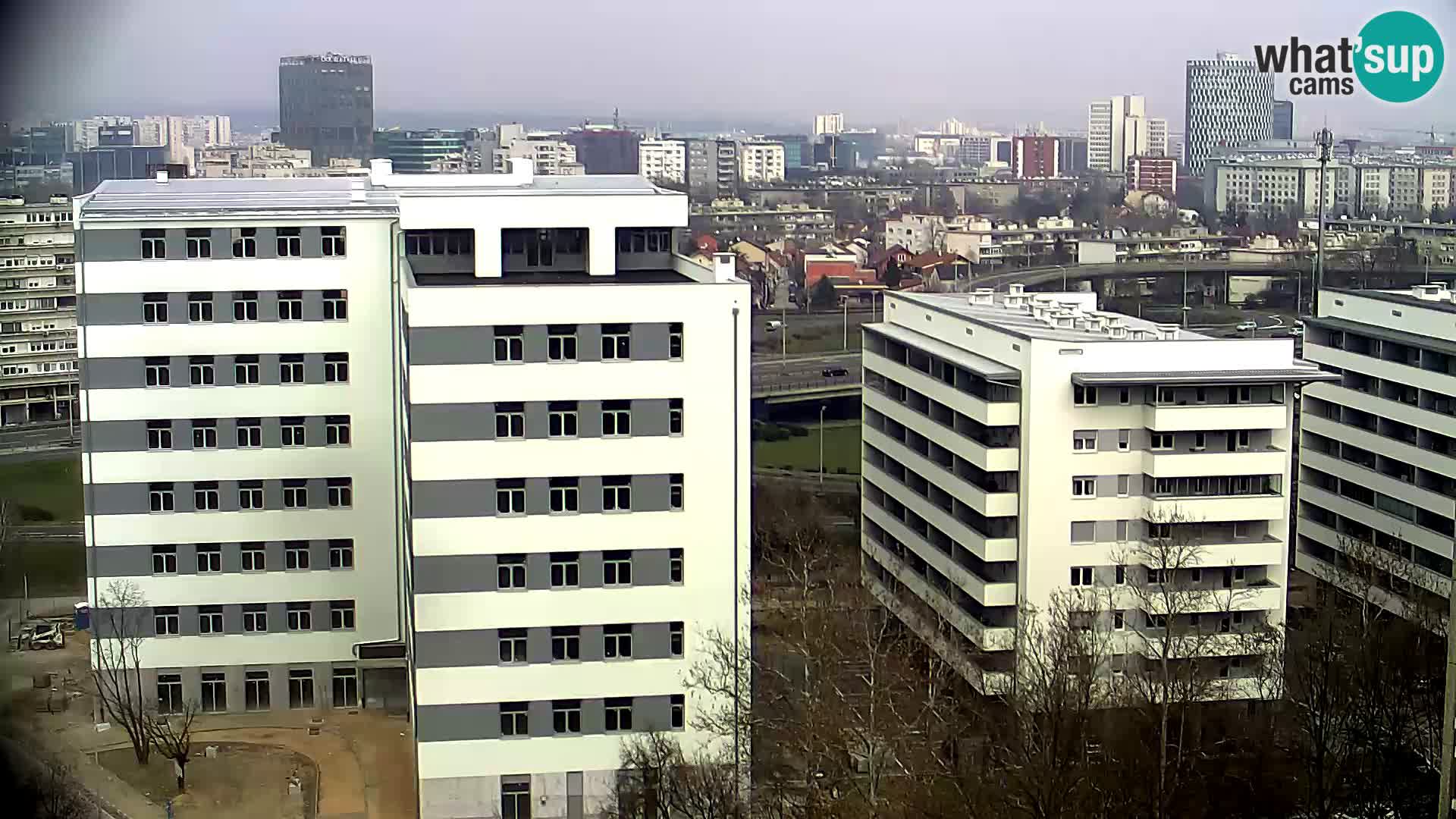 Rotatoria e incrocio viale Slavonska e Marin Držić  – webcam di Zagabria