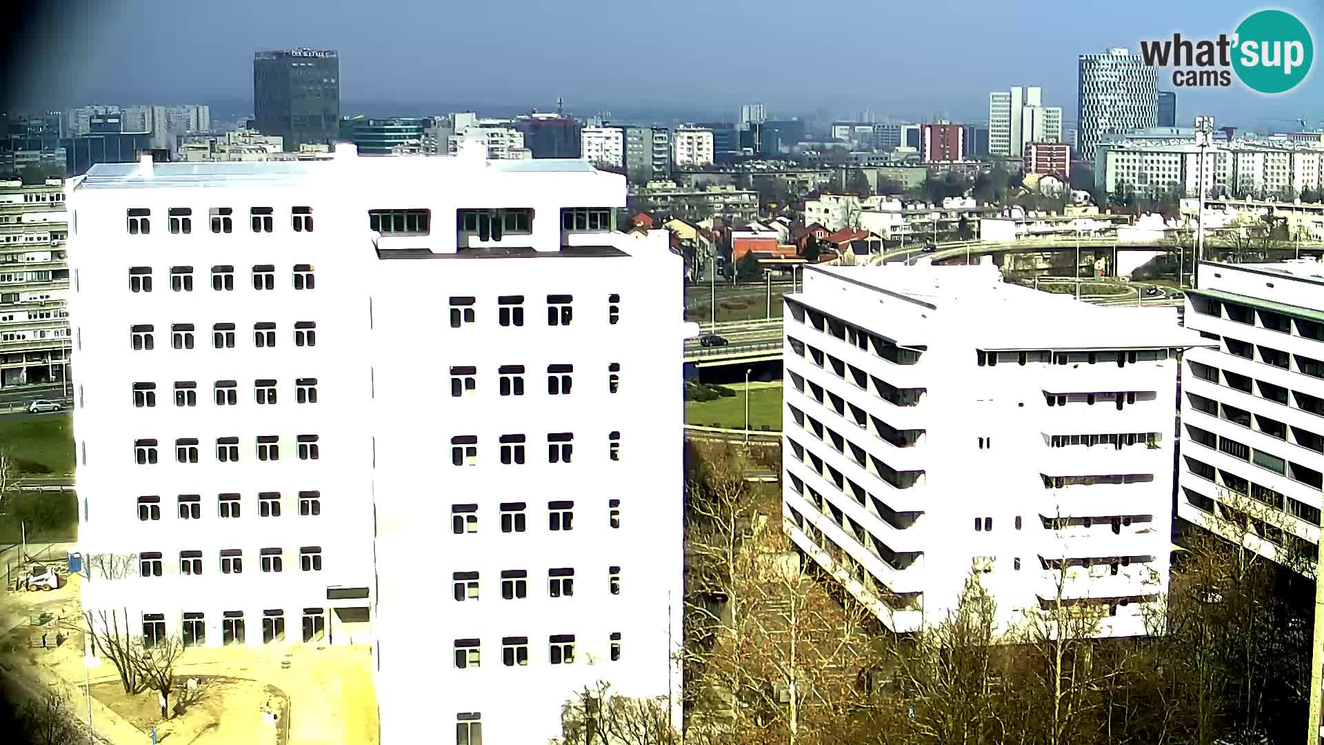 Live Interchange of Slavonska Avenue and Marin Držić Avenue in Zagreb webcam