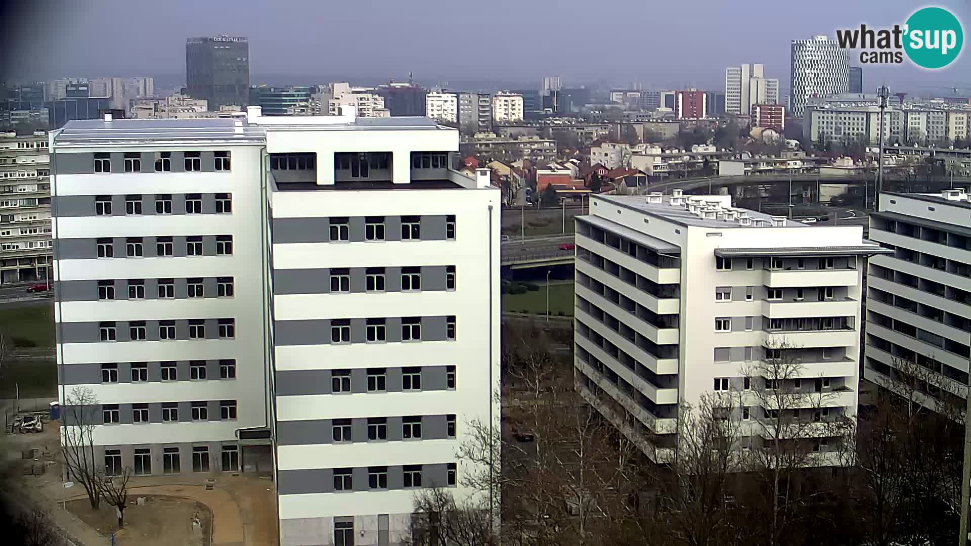 Rotatoria e incrocio viale Slavonska e Marin Držić  – webcam di Zagabria