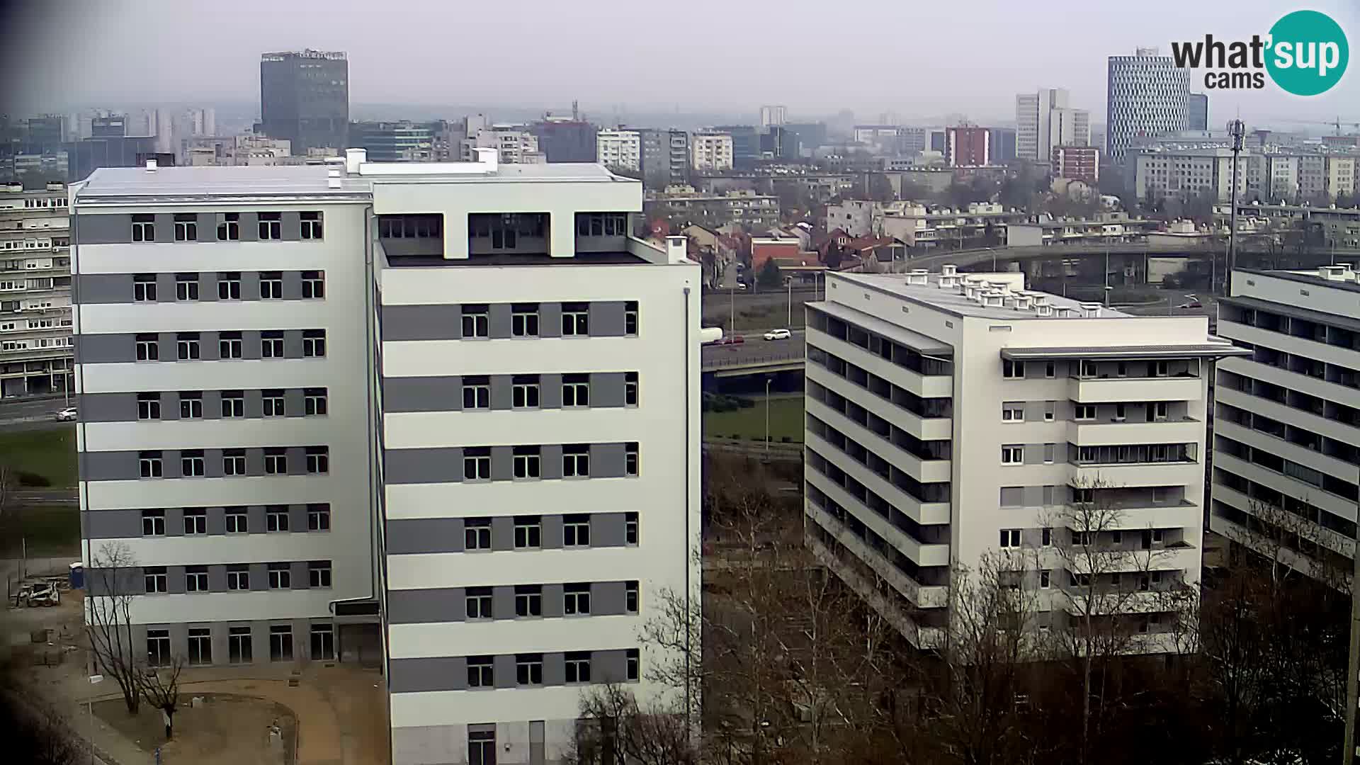 Rotatoria e incrocio viale Slavonska e Marin Držić  – webcam di Zagabria