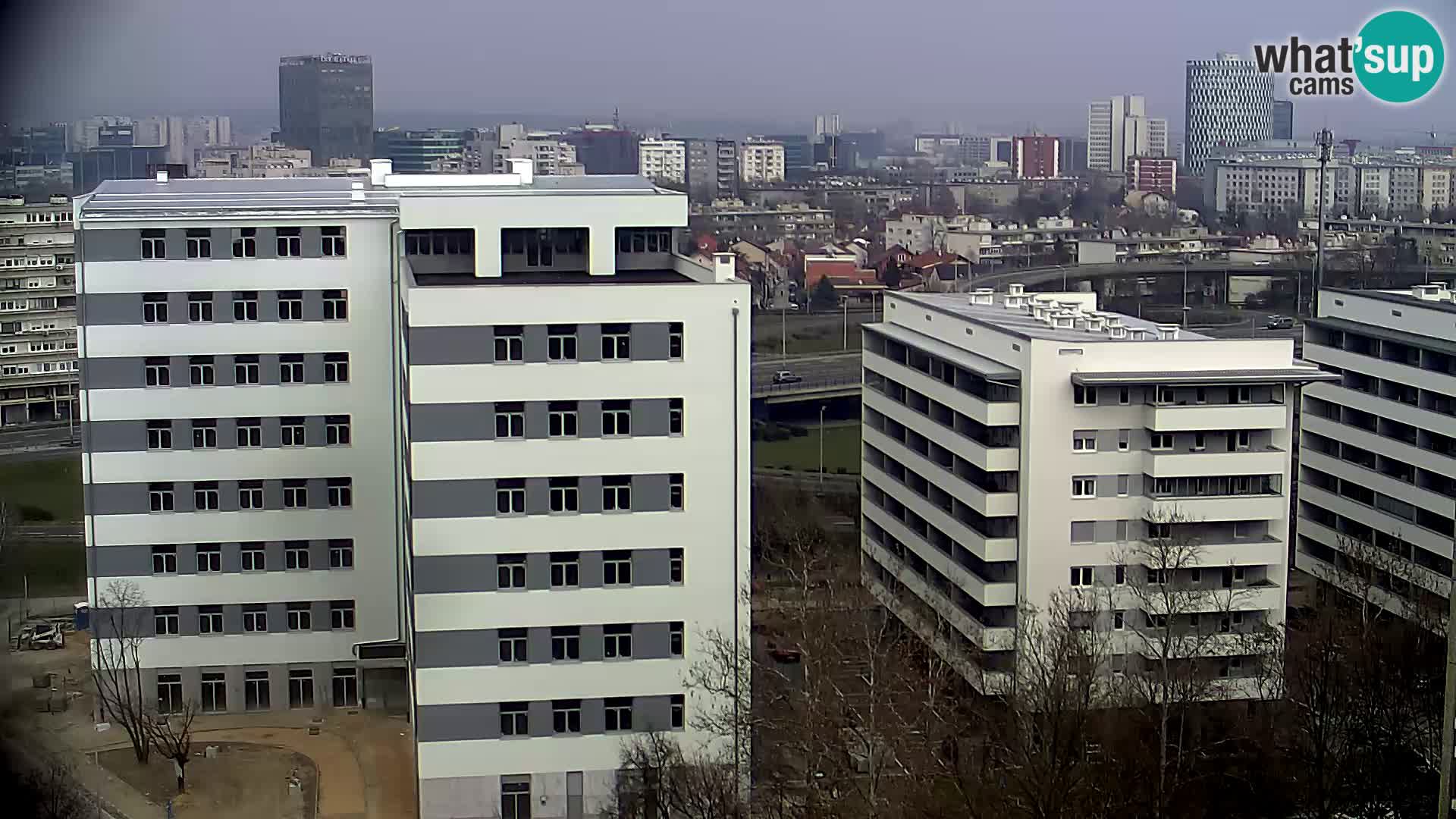 Rotatoria e incrocio viale Slavonska e Marin Držić  – webcam di Zagabria