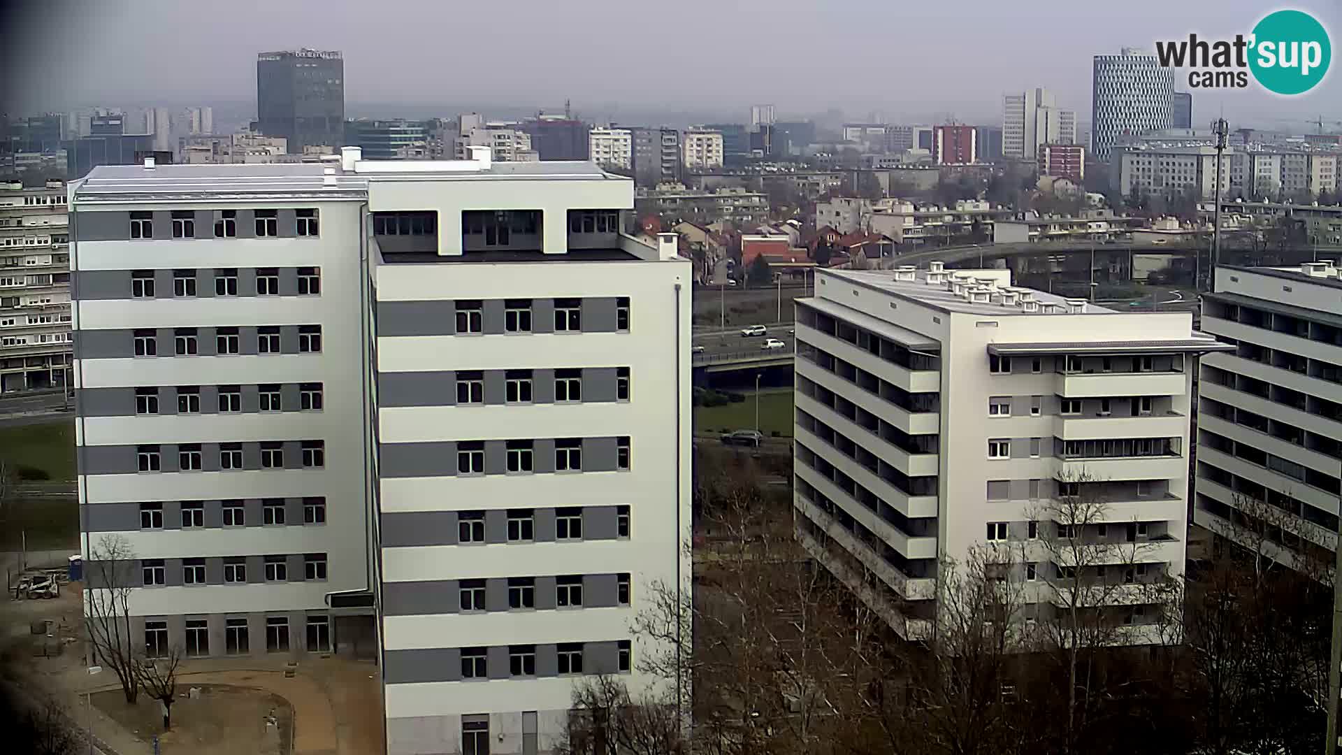 Rotatoria e incrocio viale Slavonska e Marin Držić  – webcam di Zagabria