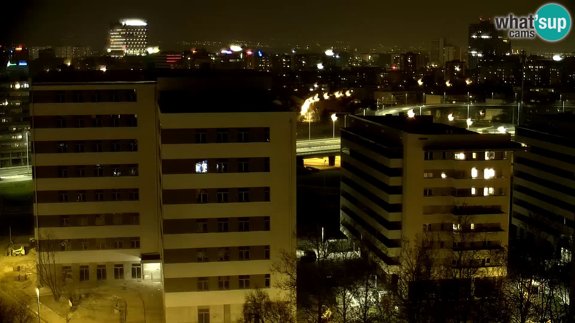 Live Interchange of Slavonska Avenue and Marin Držić Avenue in Zagreb webcam