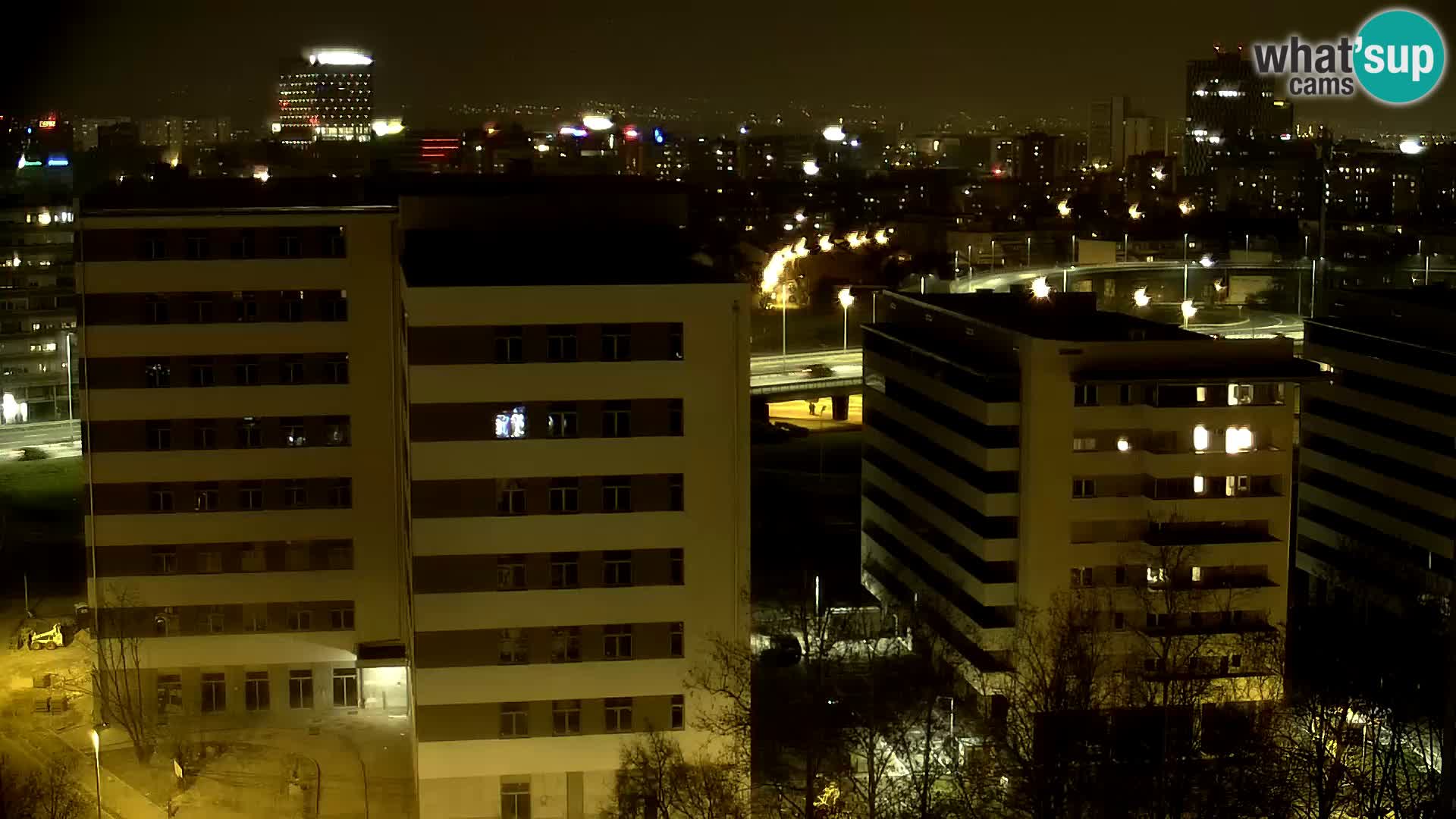 Live-Kreisverkehr Slavonska und Marin Držić Avenue zur Zagreb Webcam