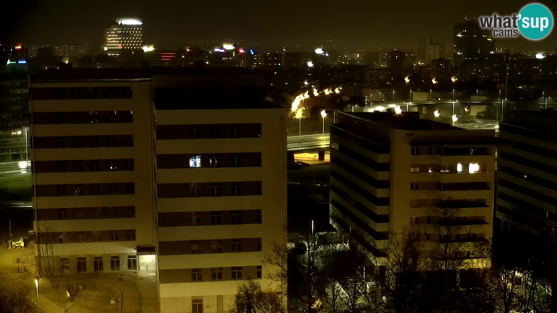 Live-Kreisverkehr Slavonska und Marin Držić Avenue zur Zagreb Webcam