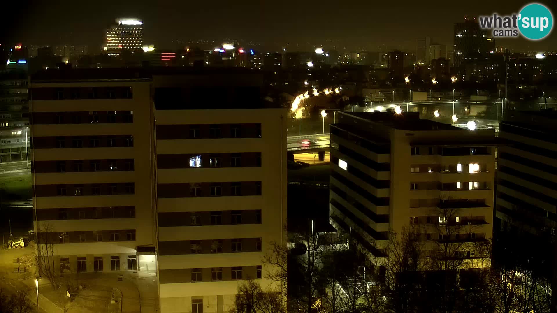 Live-Kreisverkehr Slavonska und Marin Držić Avenue zur Zagreb Webcam