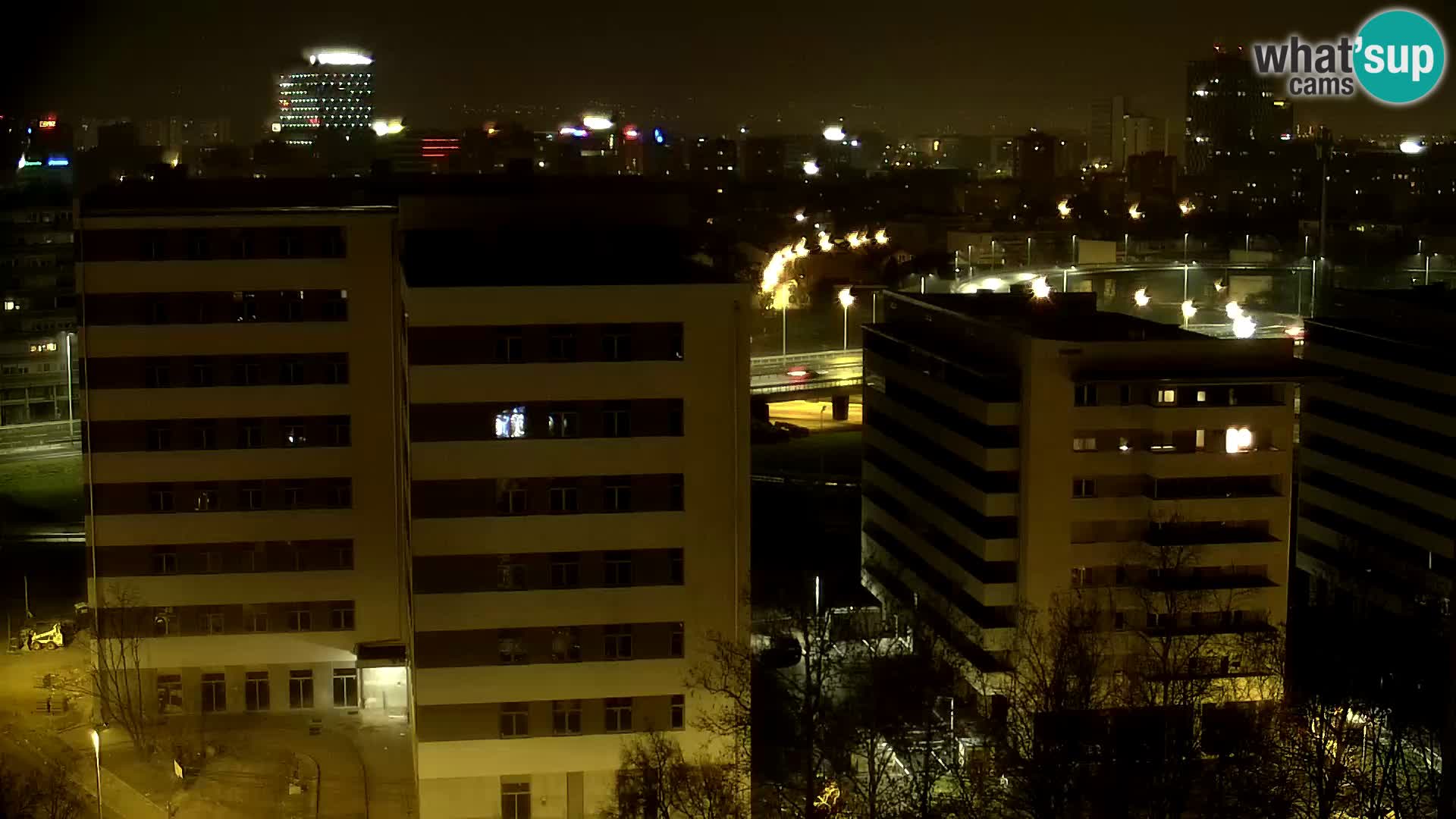 Live Interchange of Slavonska Avenue and Marin Držić Avenue in Zagreb webcam