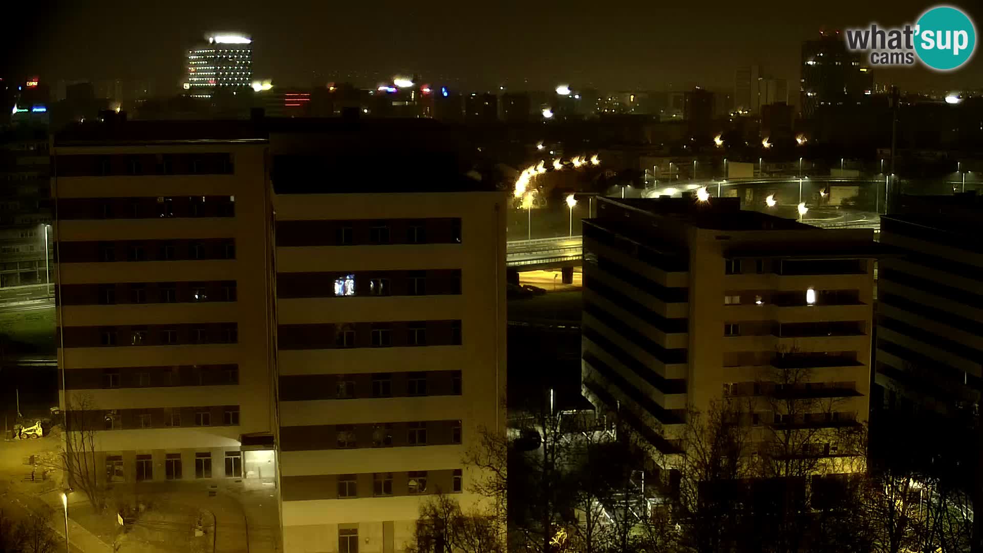 Live Interchange of Slavonska Avenue and Marin Držić Avenue in Zagreb webcam