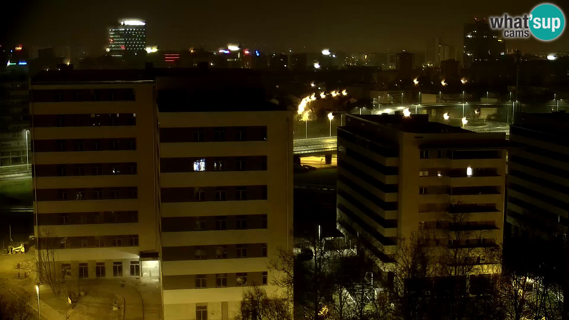 Rond-point en direct traversant les avenues Slavonska et Marin Držić à Zagreb webcam