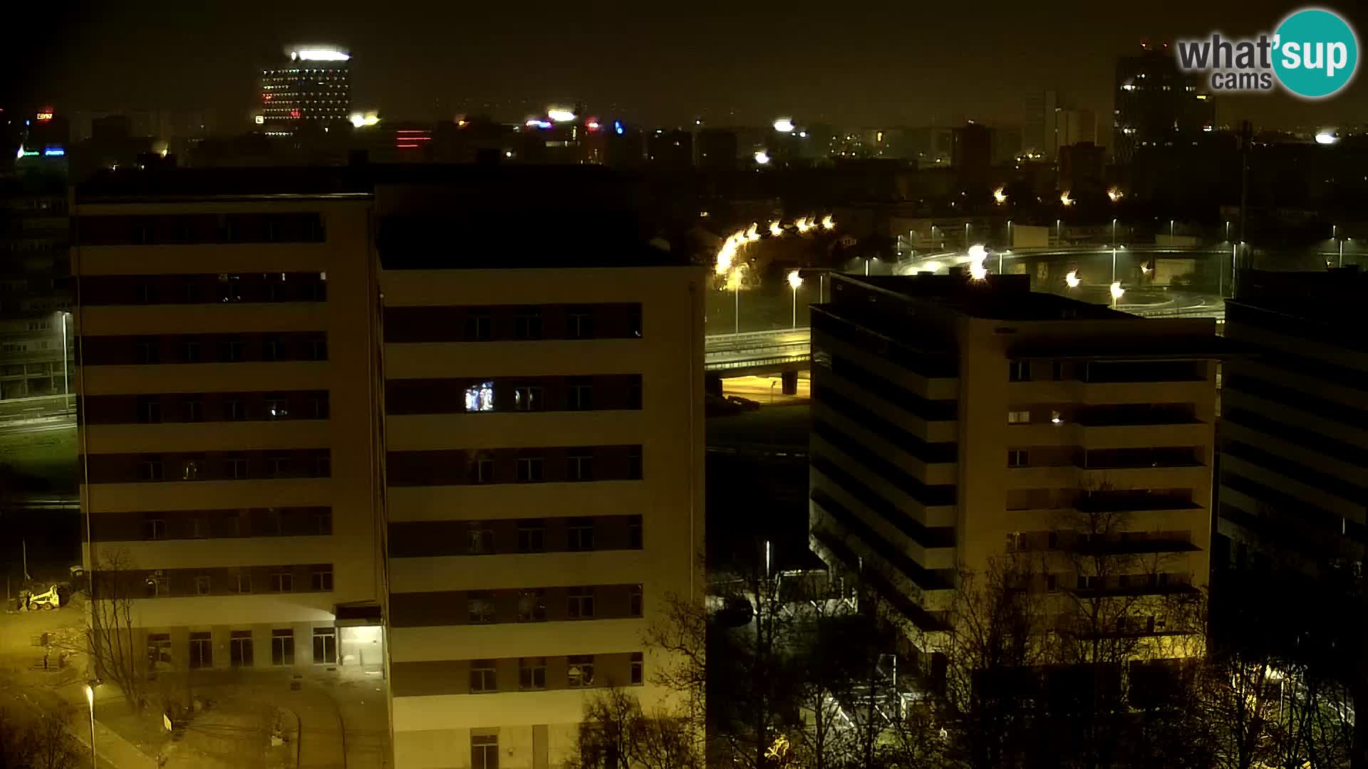 Live-Kreisverkehr Slavonska und Marin Držić Avenue zur Zagreb Webcam