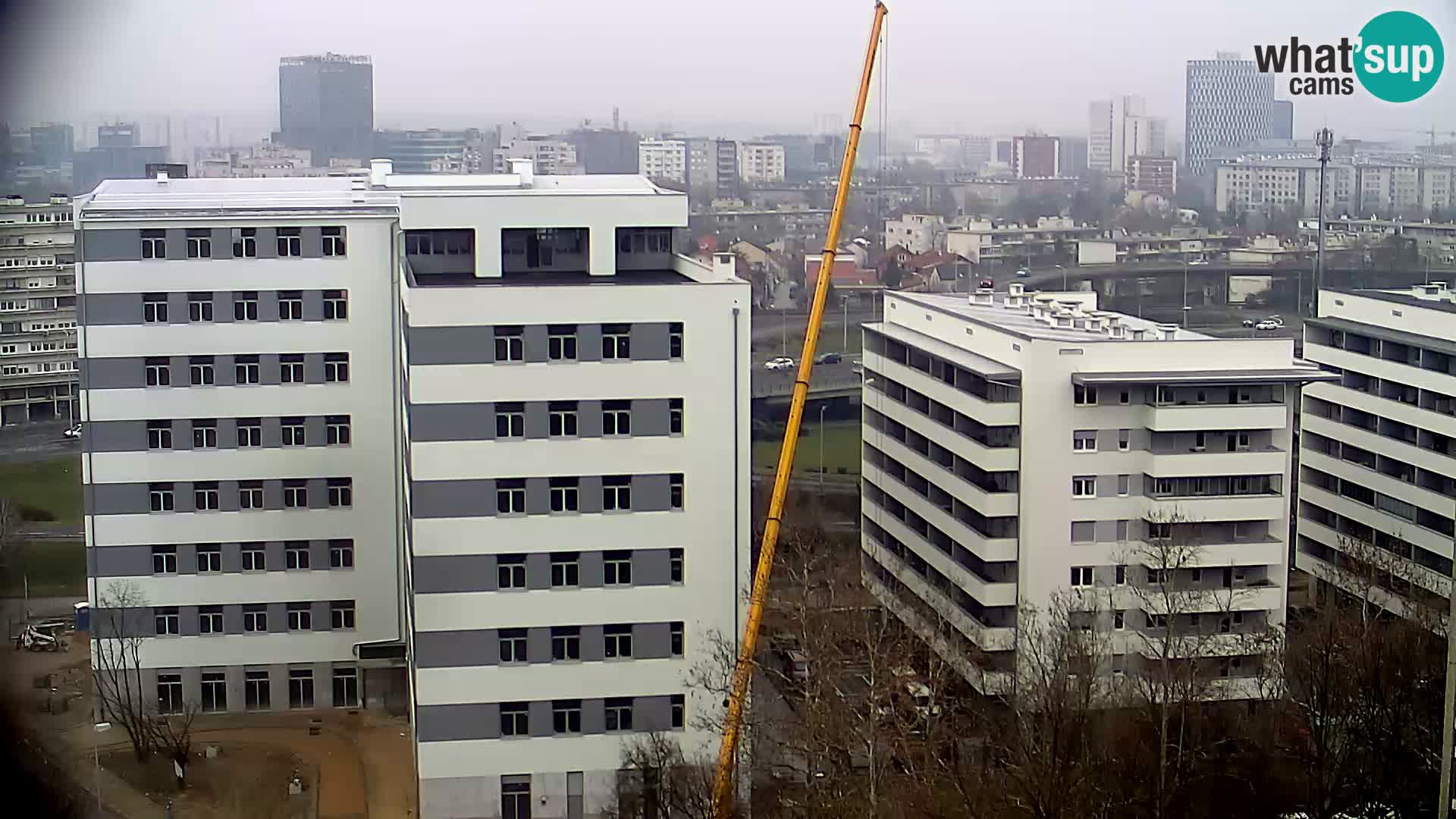 Live Interchange of Slavonska Avenue and Marin Držić Avenue in Zagreb webcam