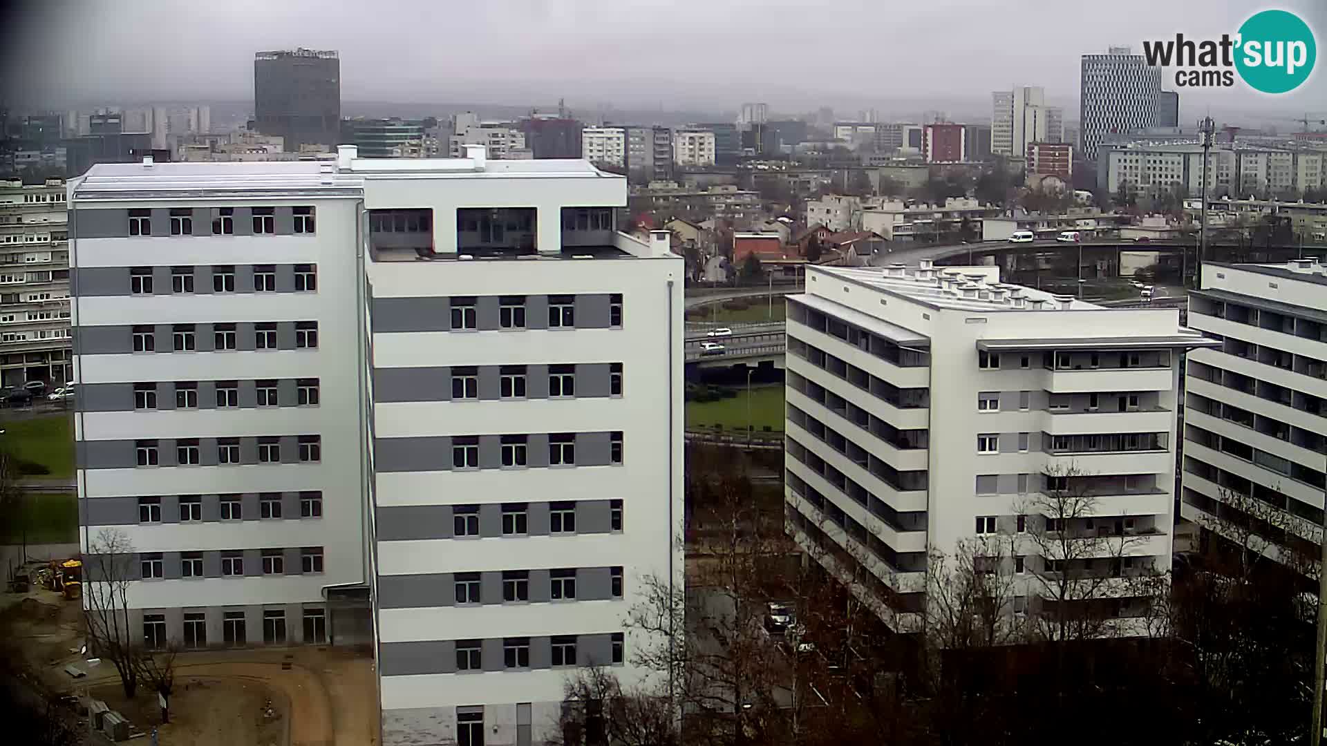 Live Interchange of Slavonska Avenue and Marin Držić Avenue in Zagreb webcam