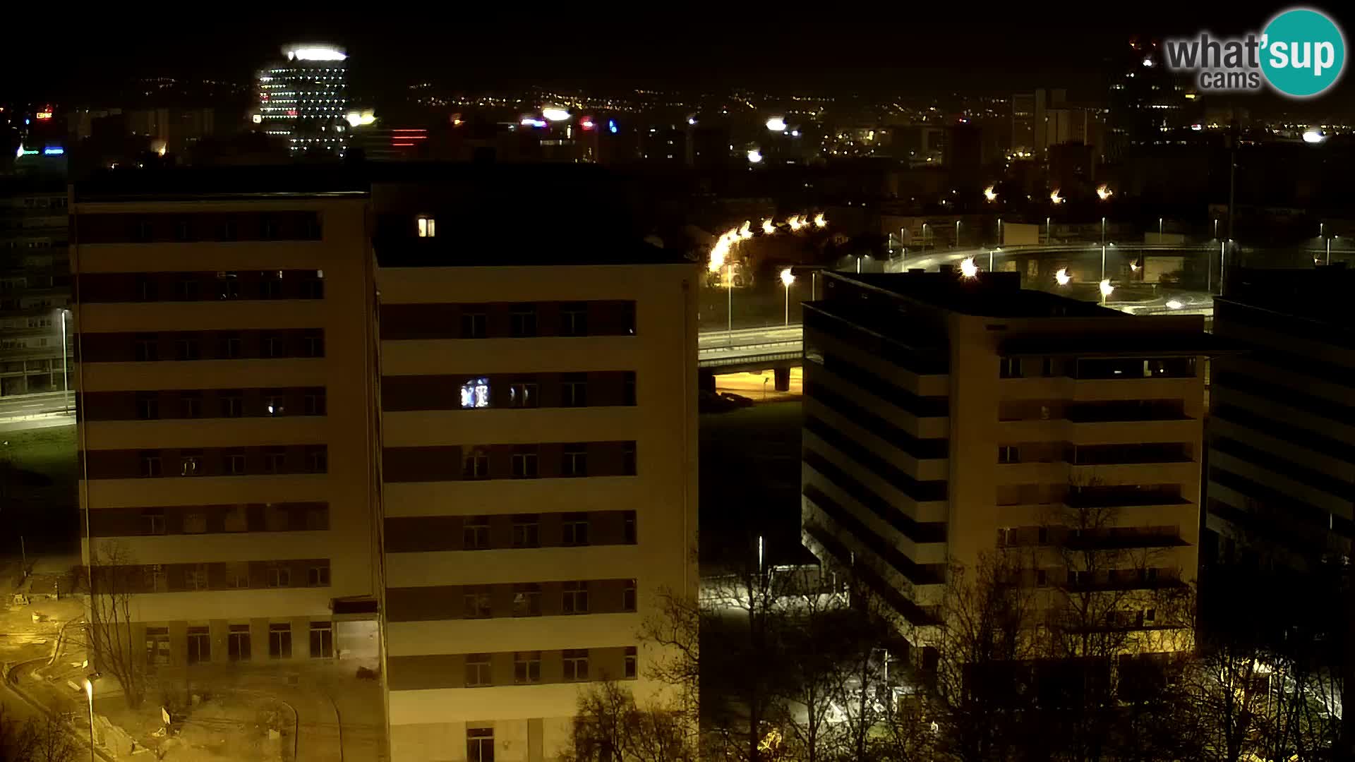 Rond-point en direct traversant les avenues Slavonska et Marin Držić à Zagreb webcam