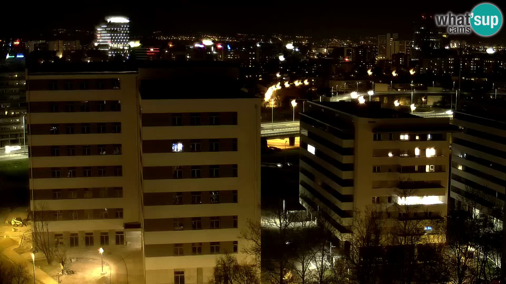 Live Interchange of Slavonska Avenue and Marin Držić Avenue in Zagreb webcam