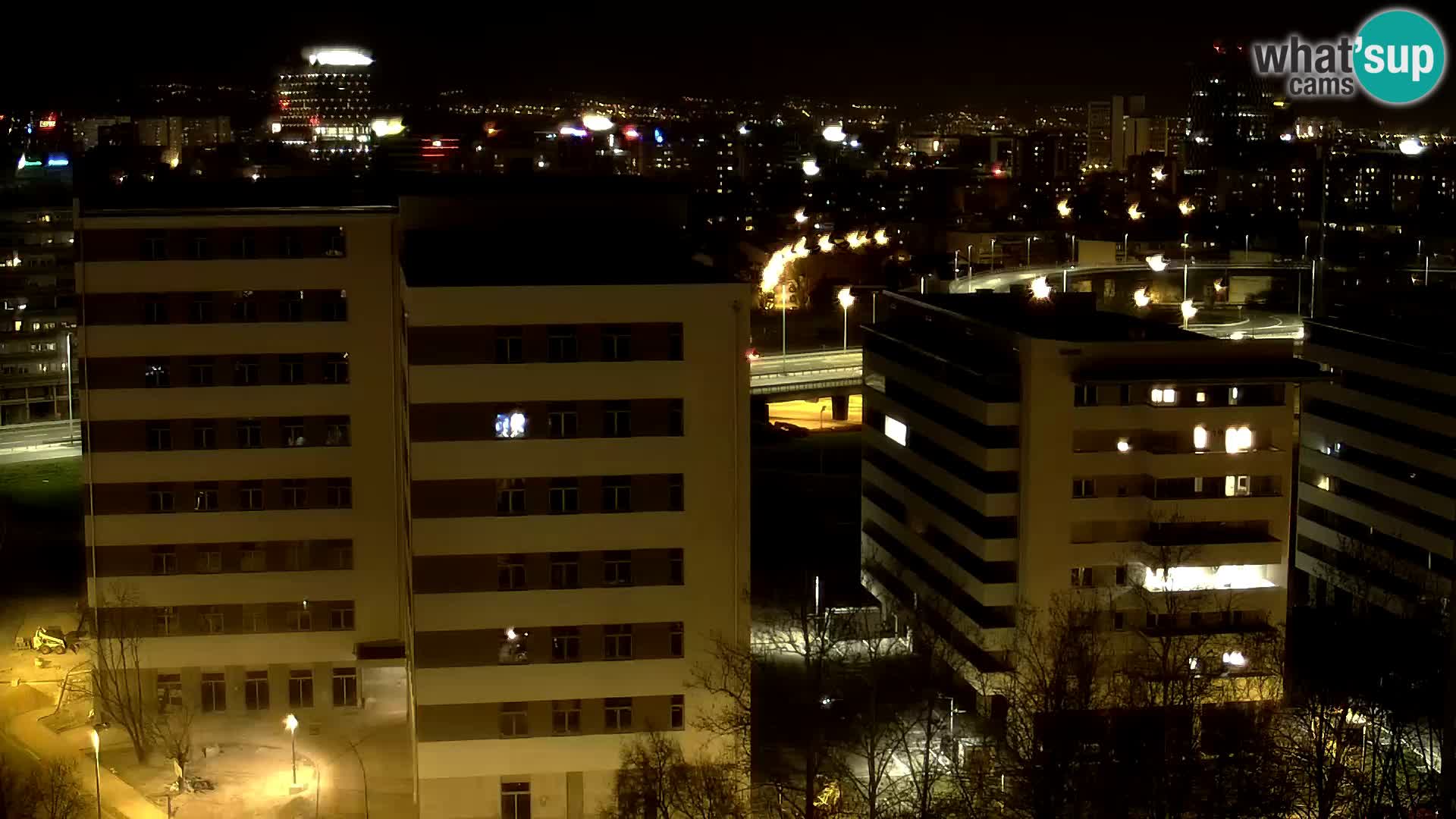 Live Interchange of Slavonska Avenue and Marin Držić Avenue in Zagreb webcam