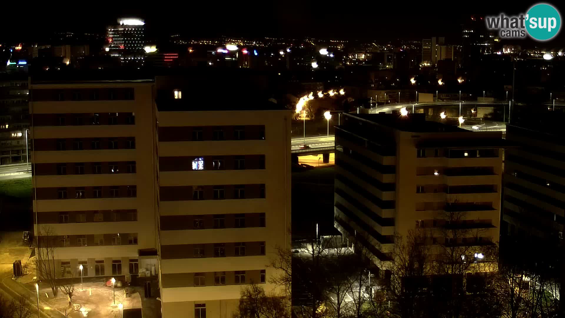 Live Interchange of Slavonska Avenue and Marin Držić Avenue in Zagreb webcam