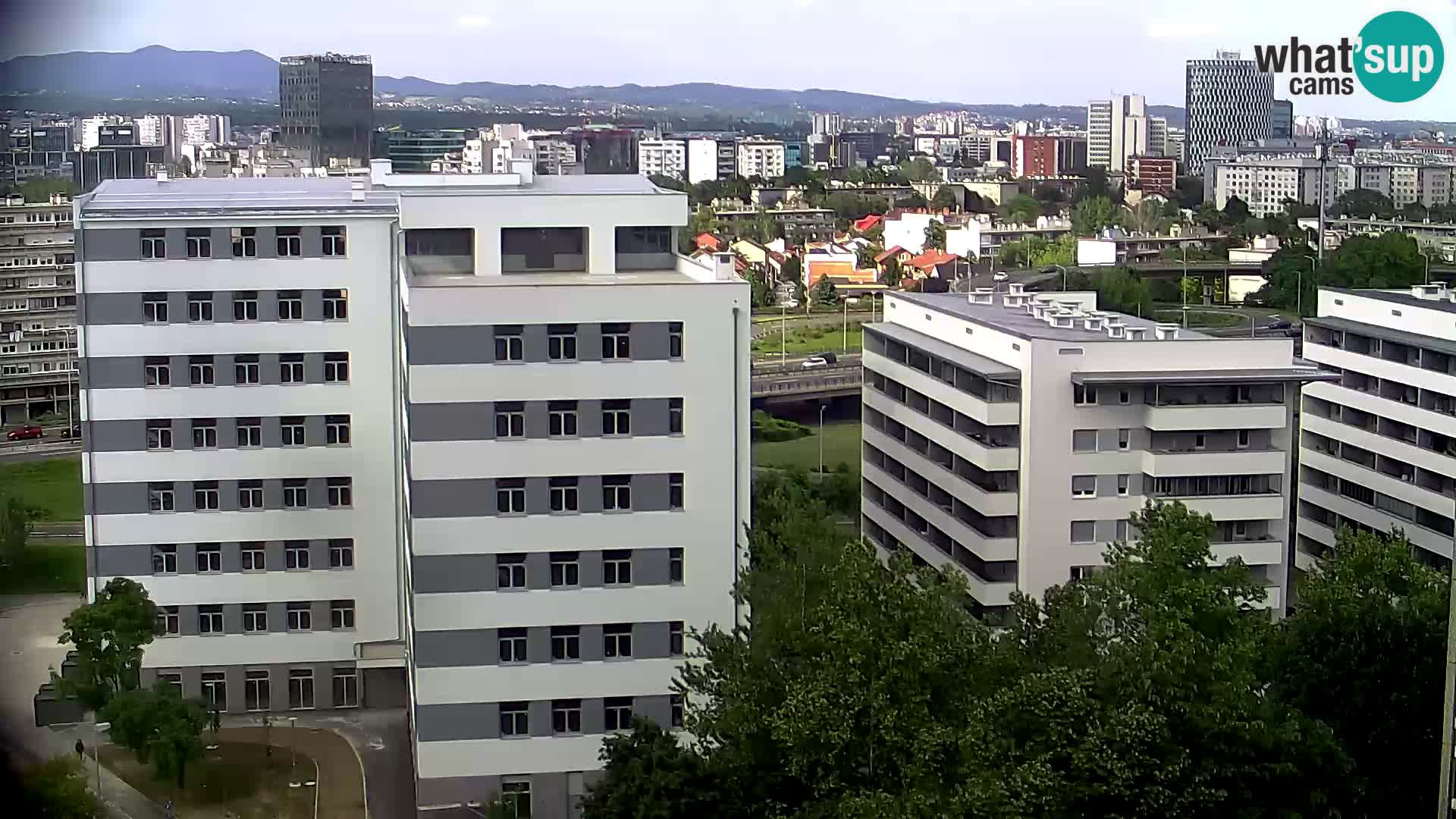 Rotatoria e incrocio viale Slavonska e Marin Držić  – webcam di Zagabria