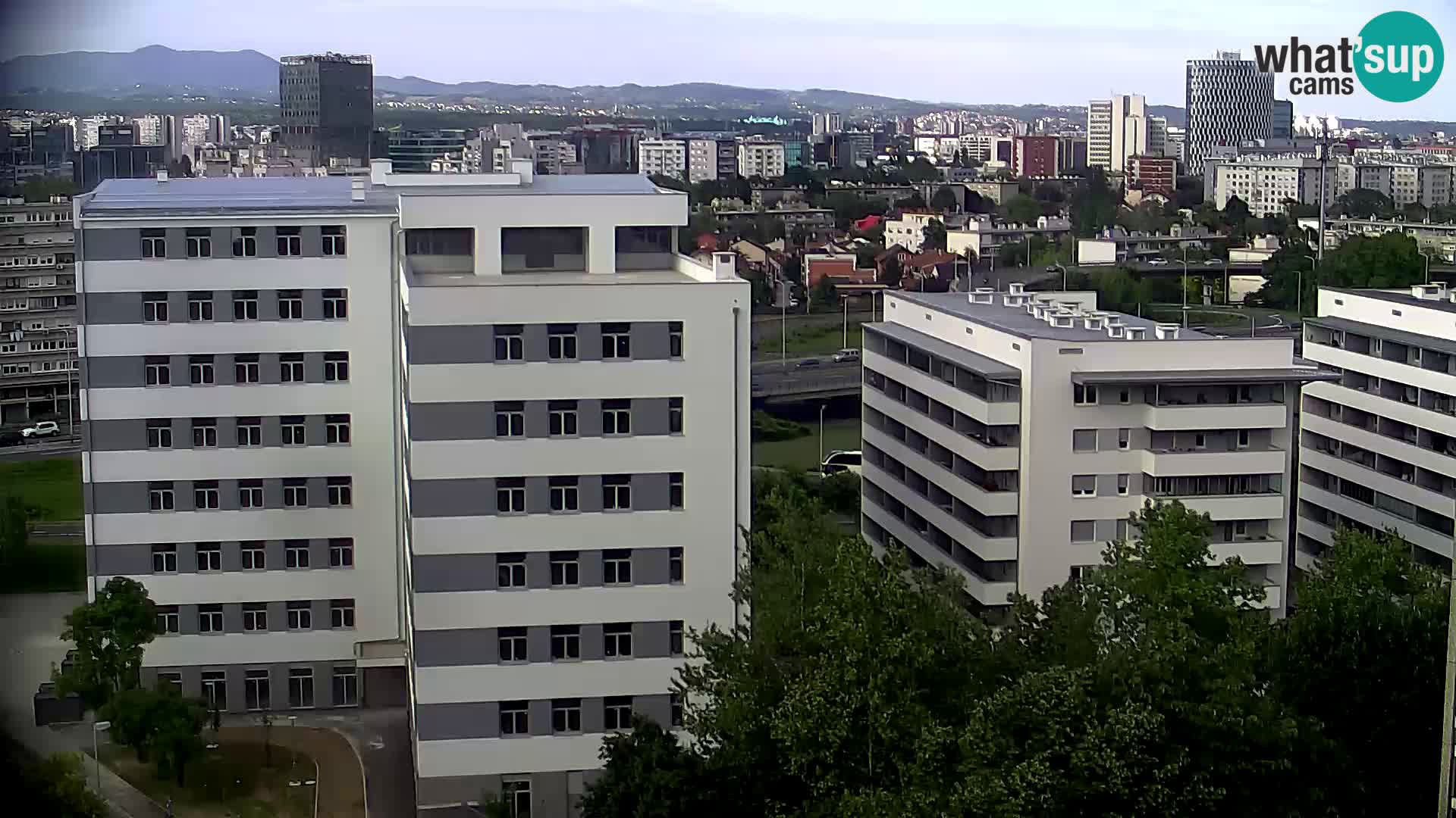 Live Interchange of Slavonska Avenue and Marin Držić Avenue in Zagreb webcam