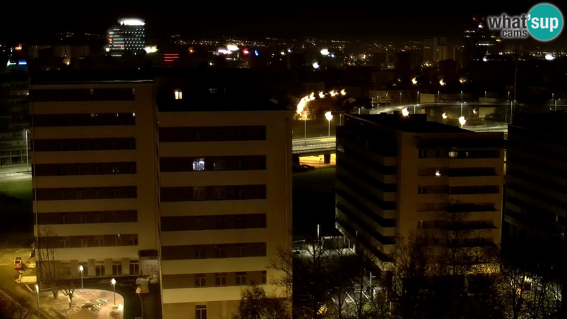 Rond-point en direct traversant les avenues Slavonska et Marin Držić à Zagreb webcam