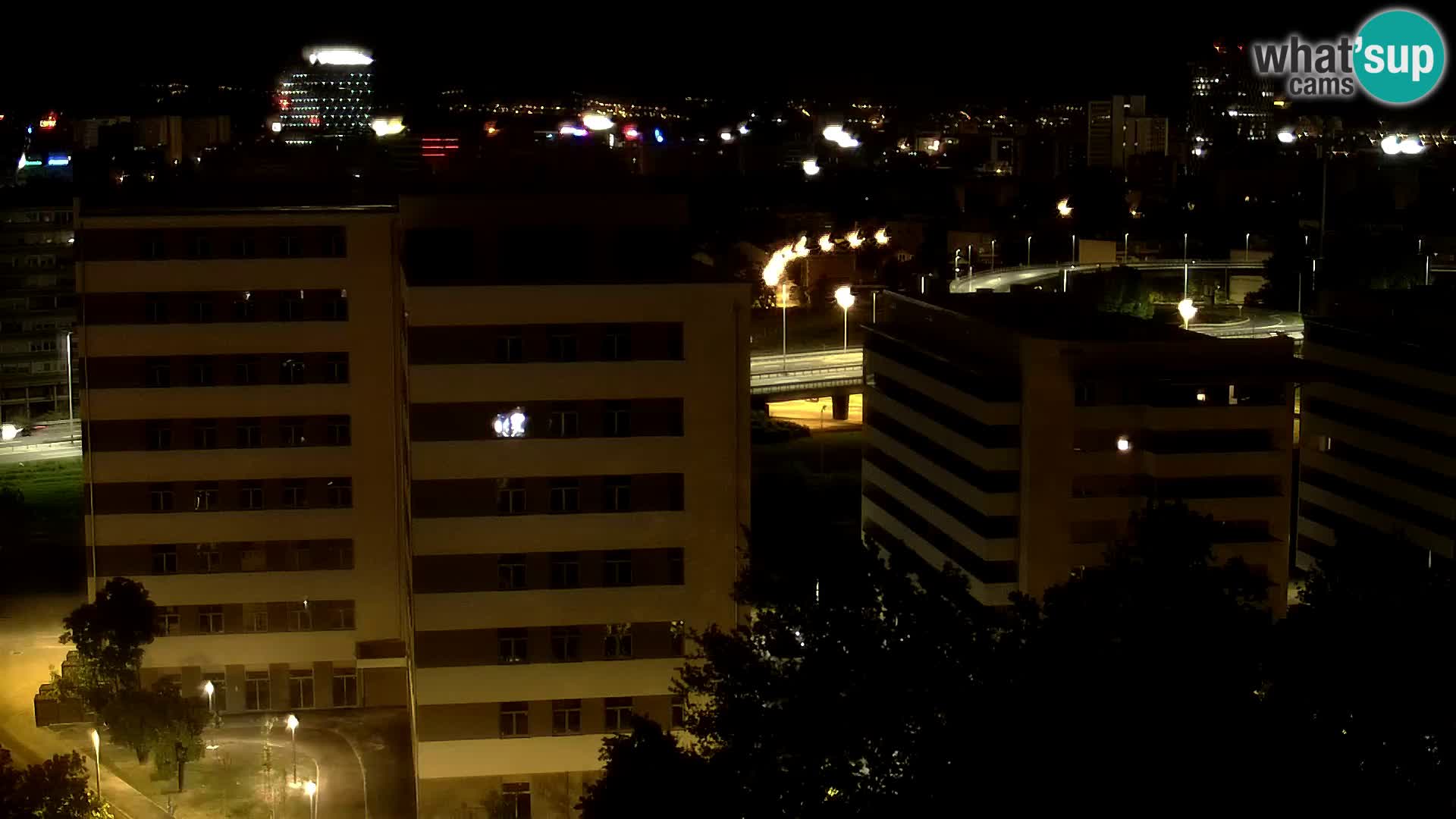 Rotatoria e incrocio viale Slavonska e Marin Držić  – webcam di Zagabria