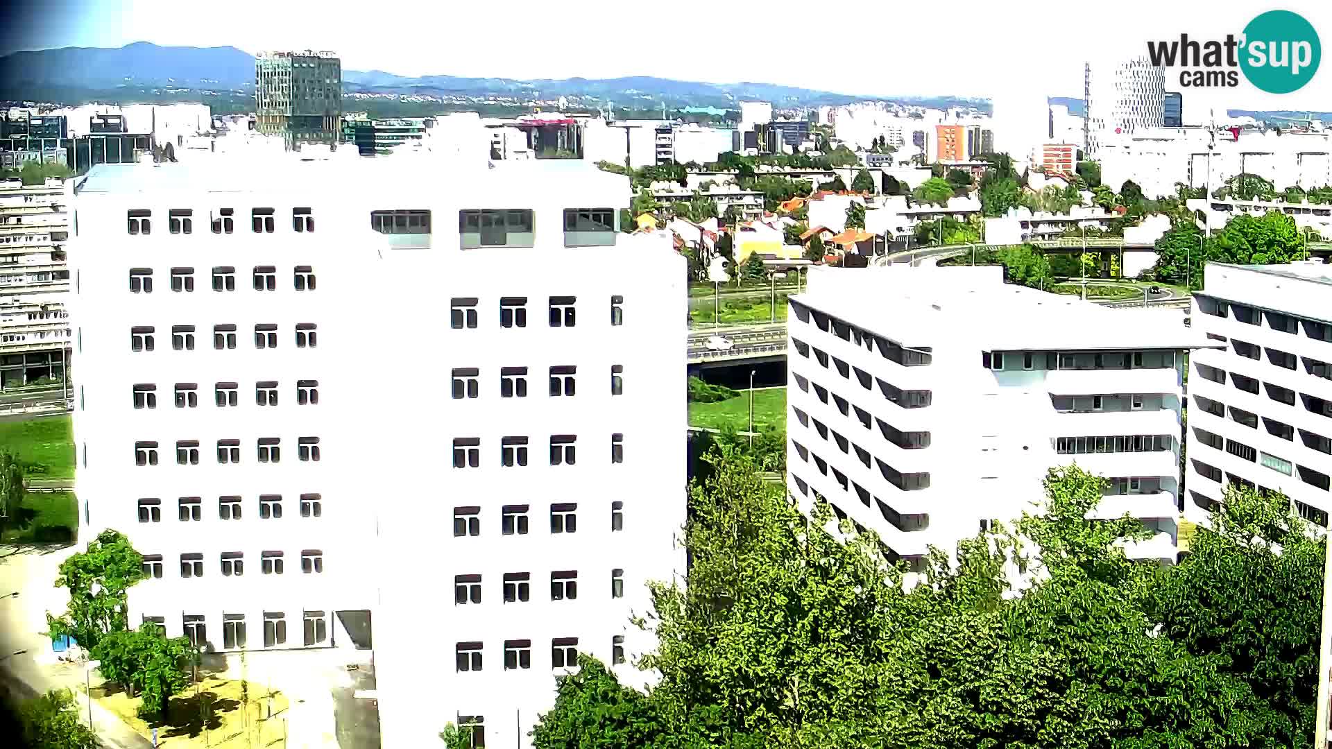 Rotatoria e incrocio viale Slavonska e Marin Držić  – webcam di Zagabria