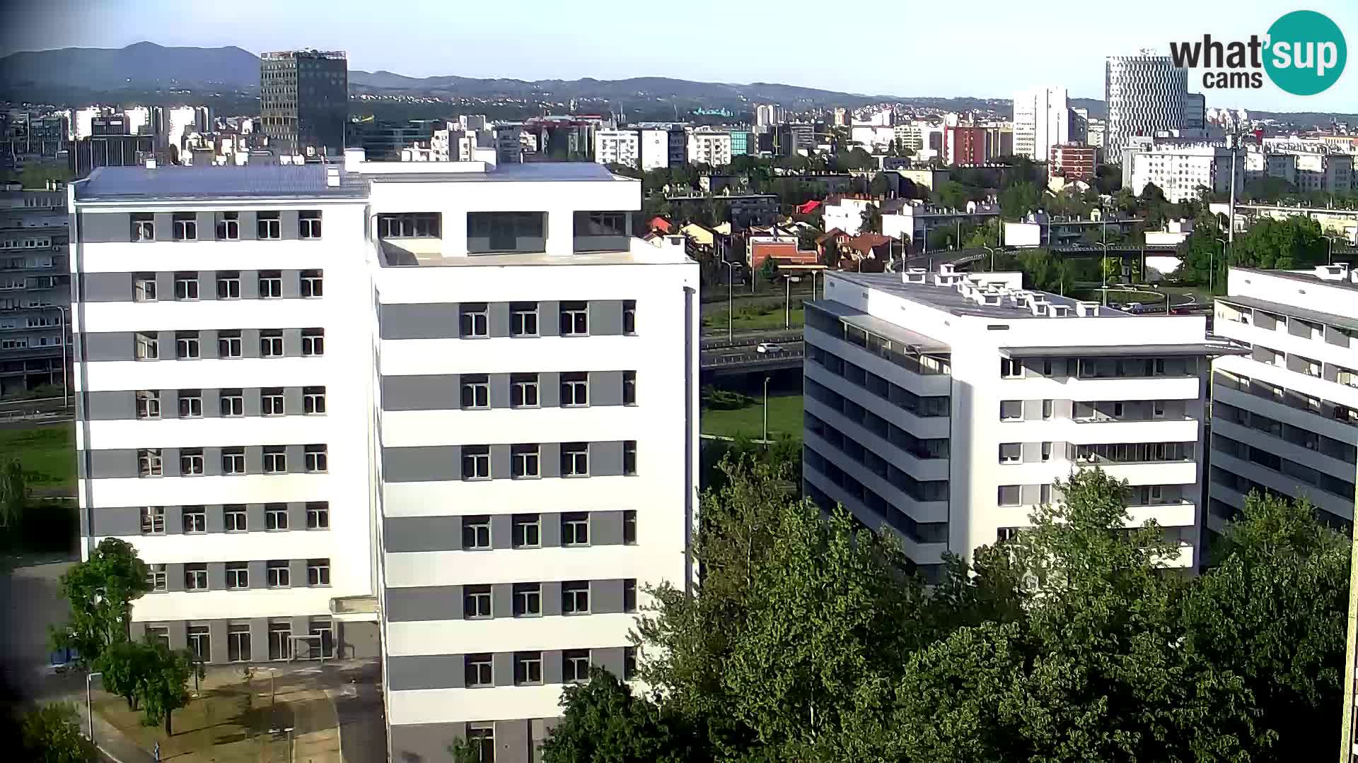 Live Interchange of Slavonska Avenue and Marin Držić Avenue in Zagreb webcam