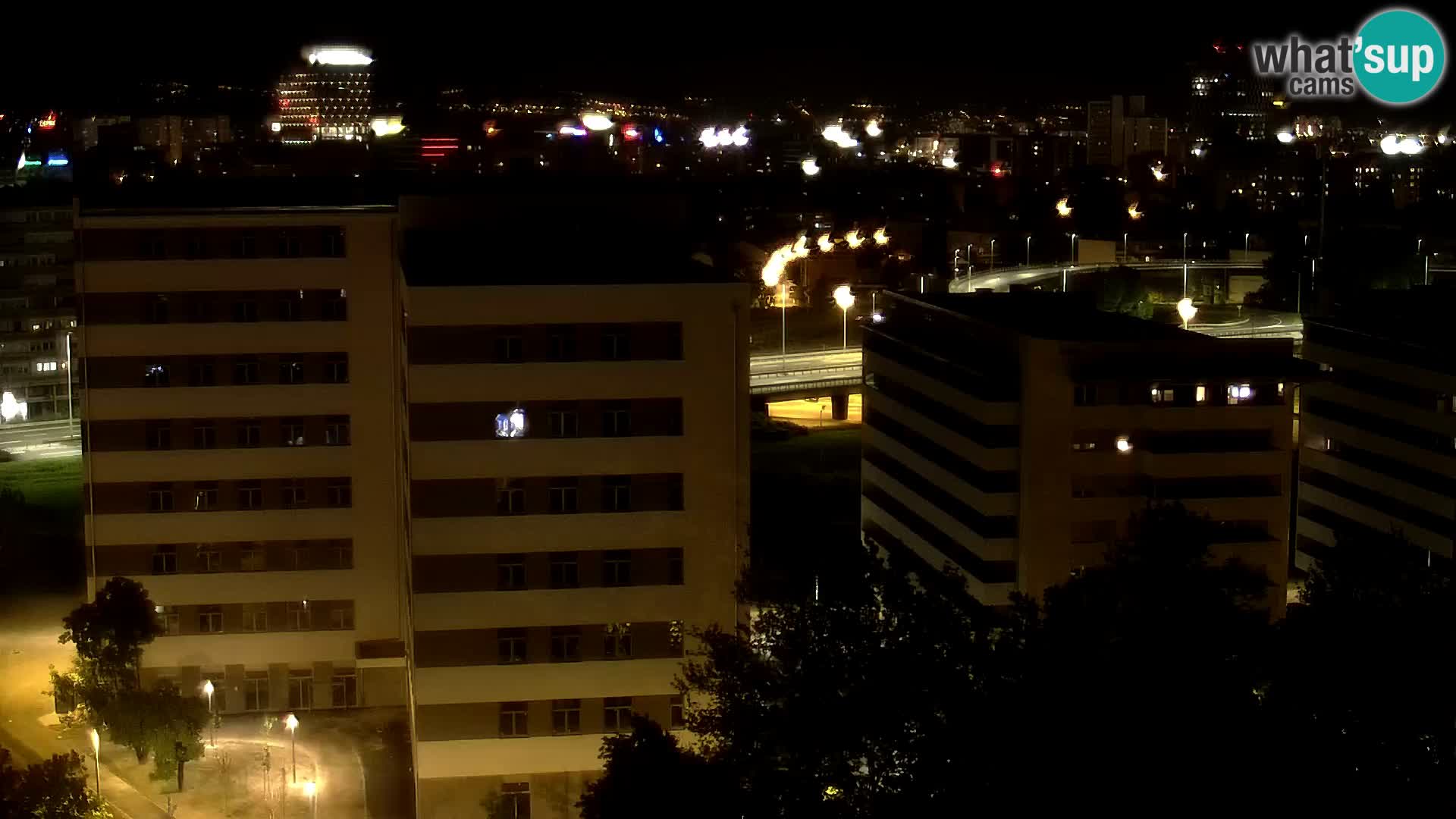 Rotatoria e incrocio viale Slavonska e Marin Držić  – webcam di Zagabria