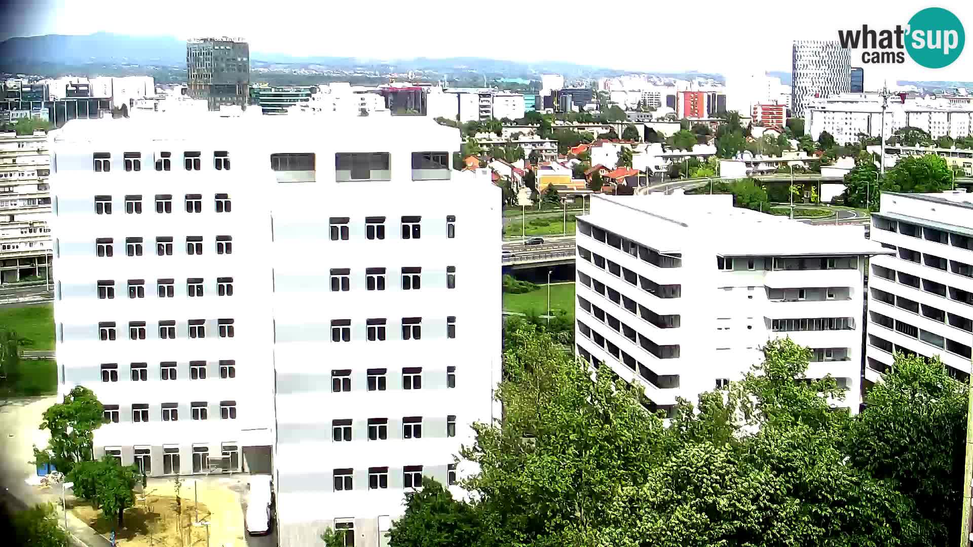 Rotatoria e incrocio viale Slavonska e Marin Držić  – webcam di Zagabria