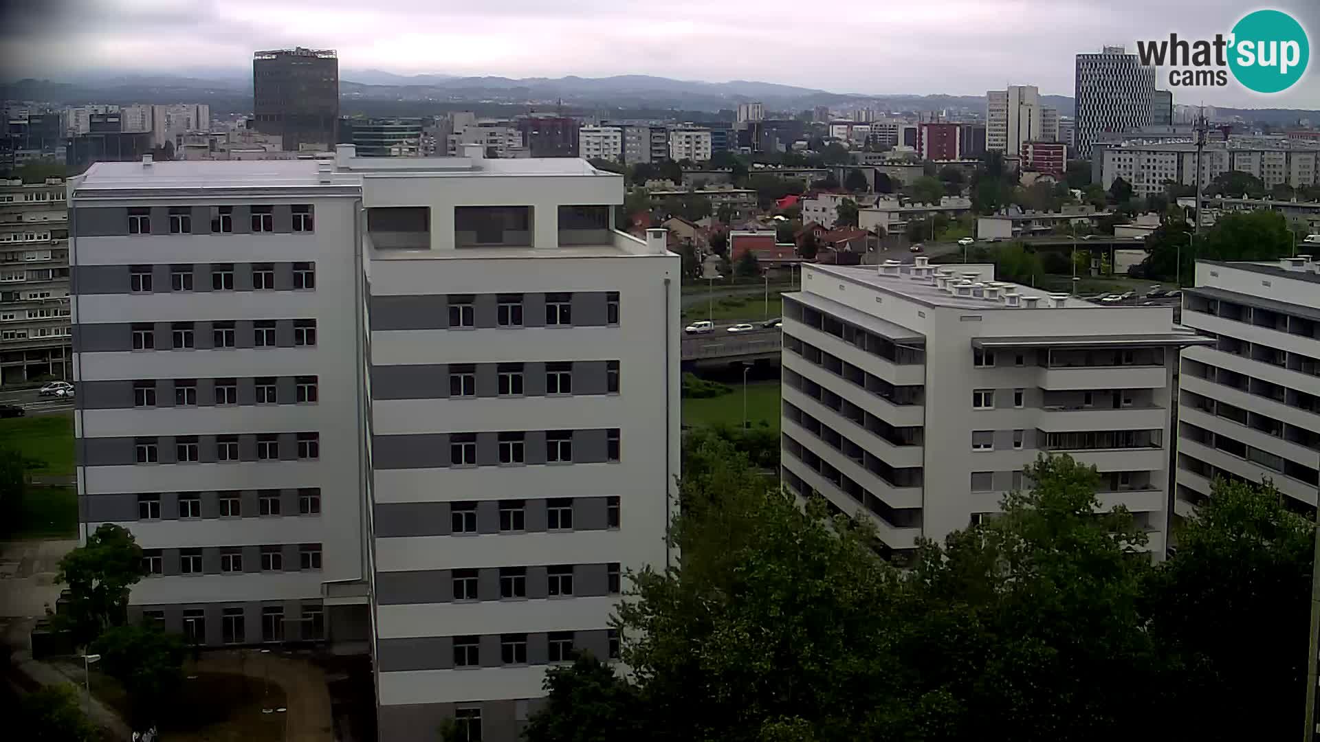 Live Interchange of Slavonska Avenue and Marin Držić Avenue in Zagreb webcam