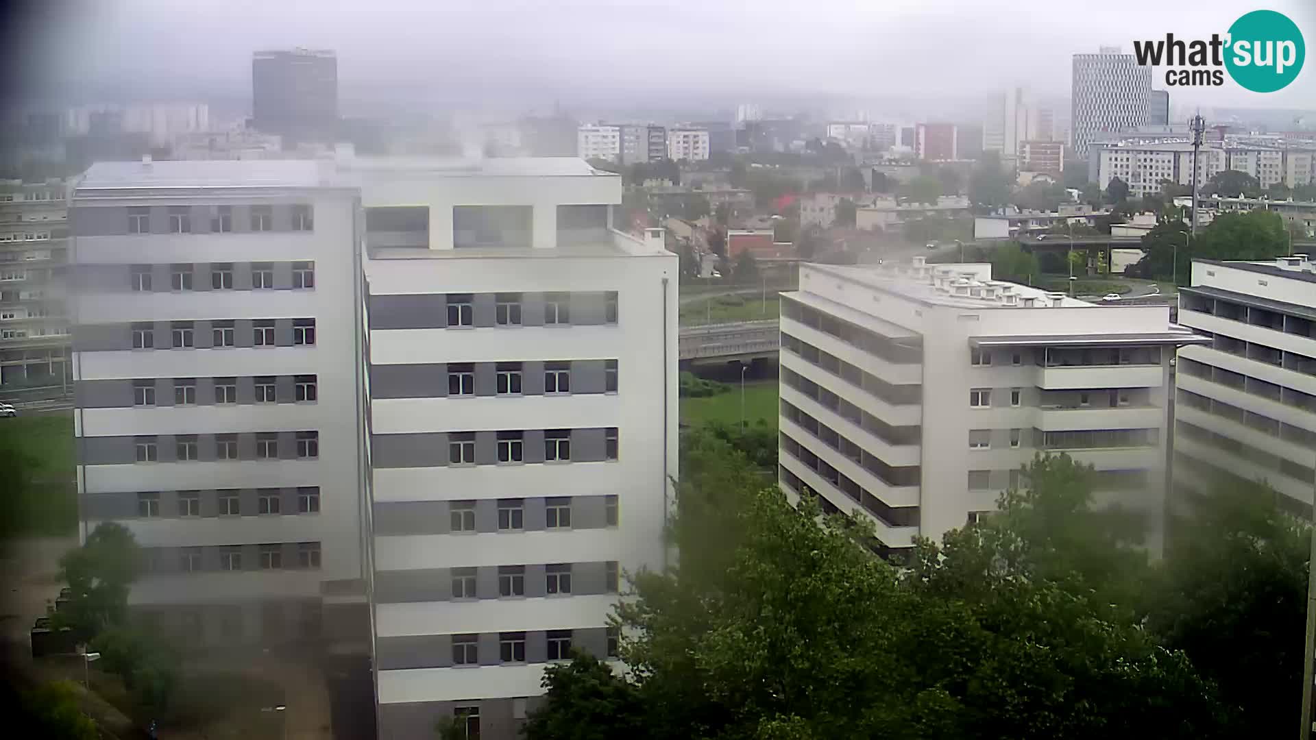 Live Interchange of Slavonska Avenue and Marin Držić Avenue in Zagreb webcam