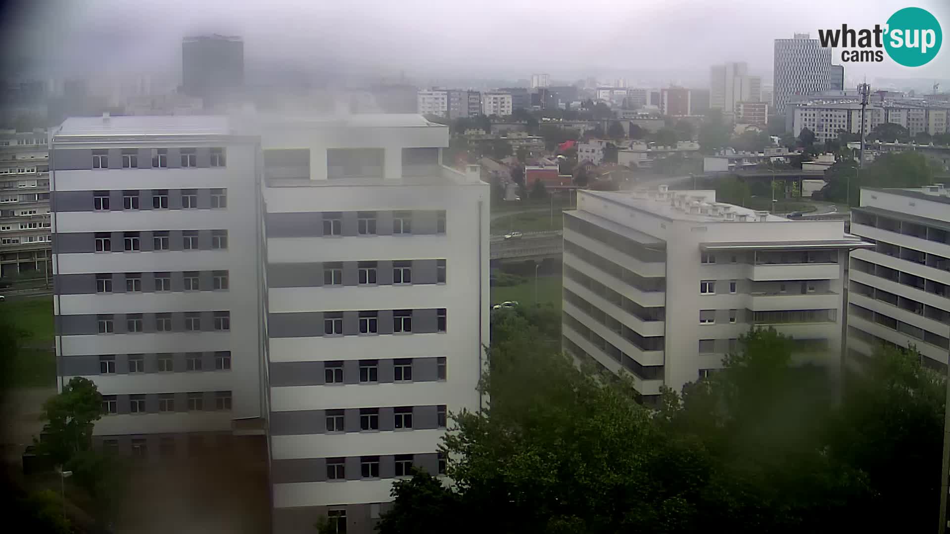 Krožišče Slavonske in Marin Držićeve ulice v Zagrebu v živo