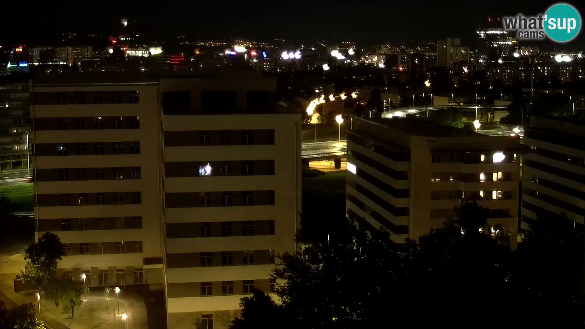 Live Interchange of Slavonska Avenue and Marin Držić Avenue in Zagreb webcam