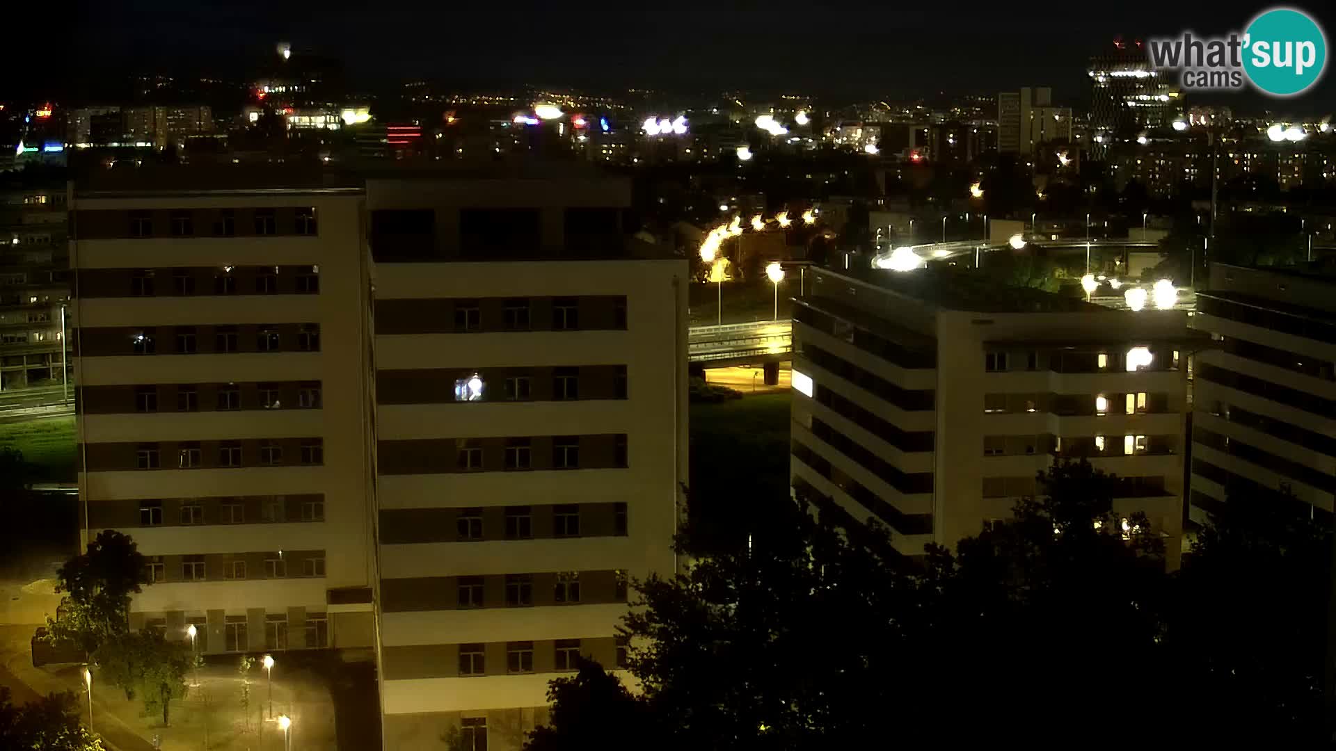 Live Interchange of Slavonska Avenue and Marin Držić Avenue in Zagreb webcam