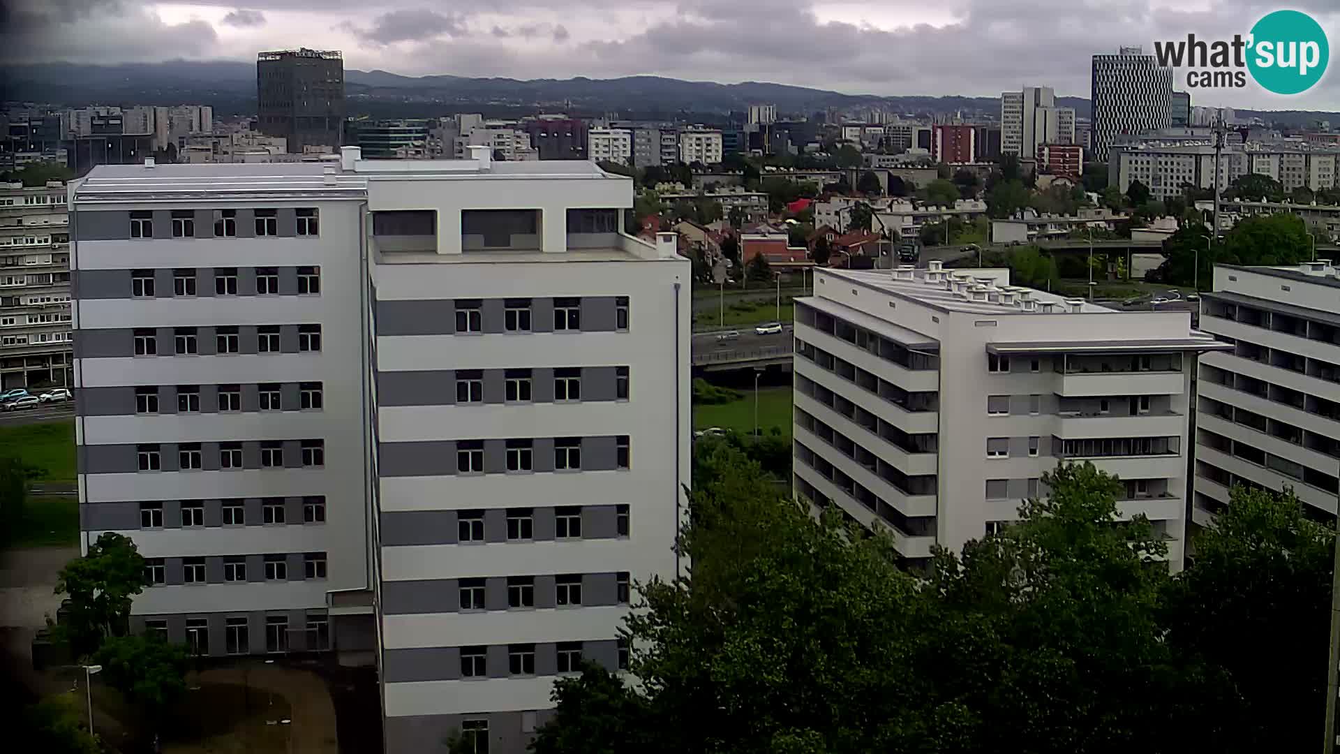 Live Interchange of Slavonska Avenue and Marin Držić Avenue in Zagreb webcam