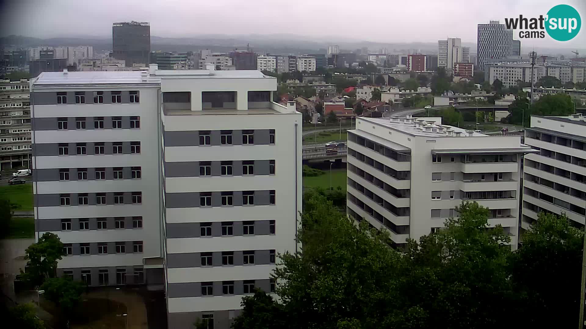 Live Interchange of Slavonska Avenue and Marin Držić Avenue in Zagreb webcam