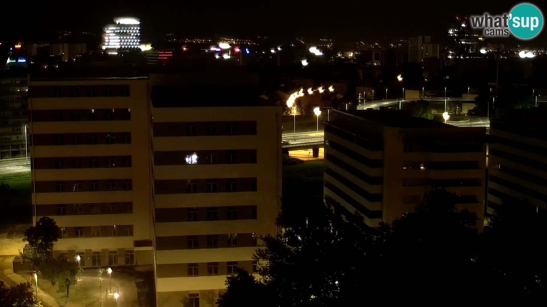 Live Interchange of Slavonska Avenue and Marin Držić Avenue in Zagreb webcam
