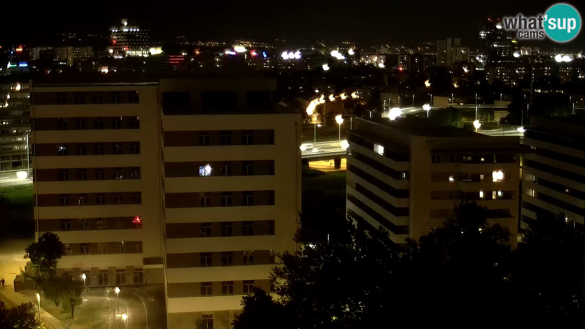 Live Interchange of Slavonska Avenue and Marin Držić Avenue in Zagreb webcam