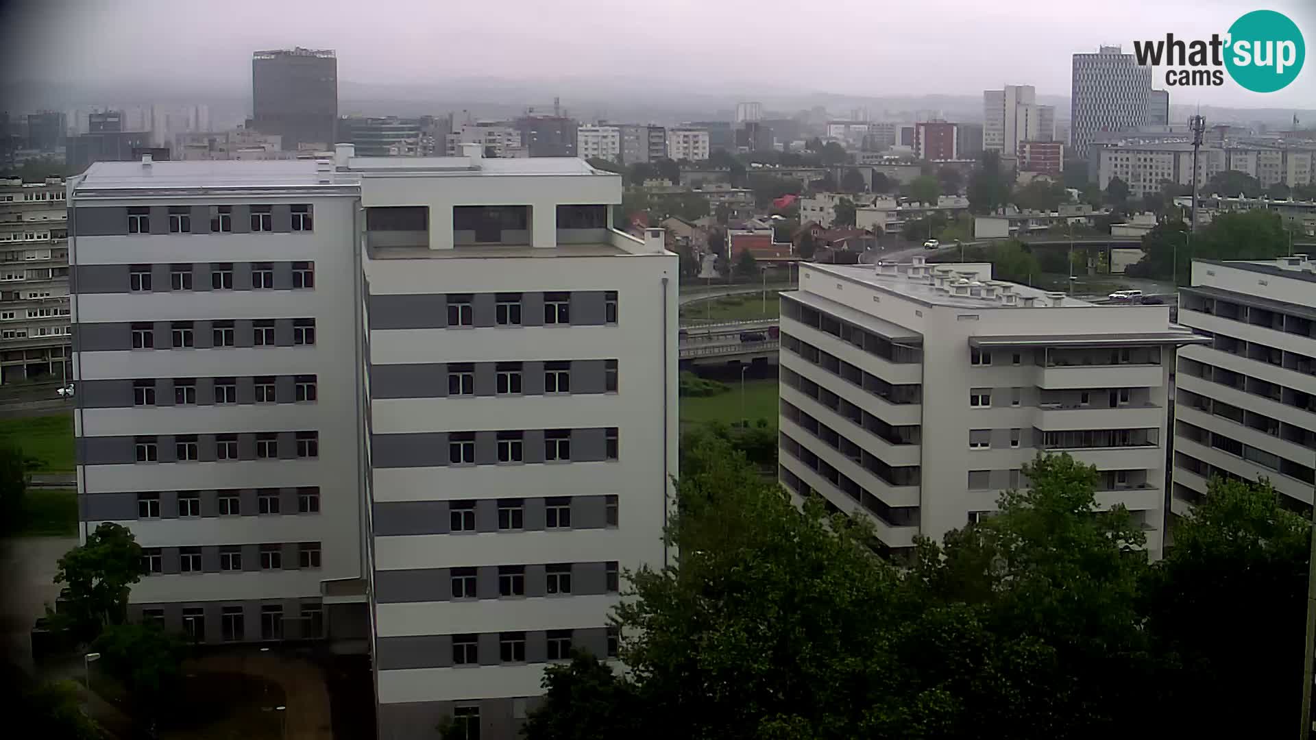 Live Interchange of Slavonska Avenue and Marin Držić Avenue in Zagreb webcam