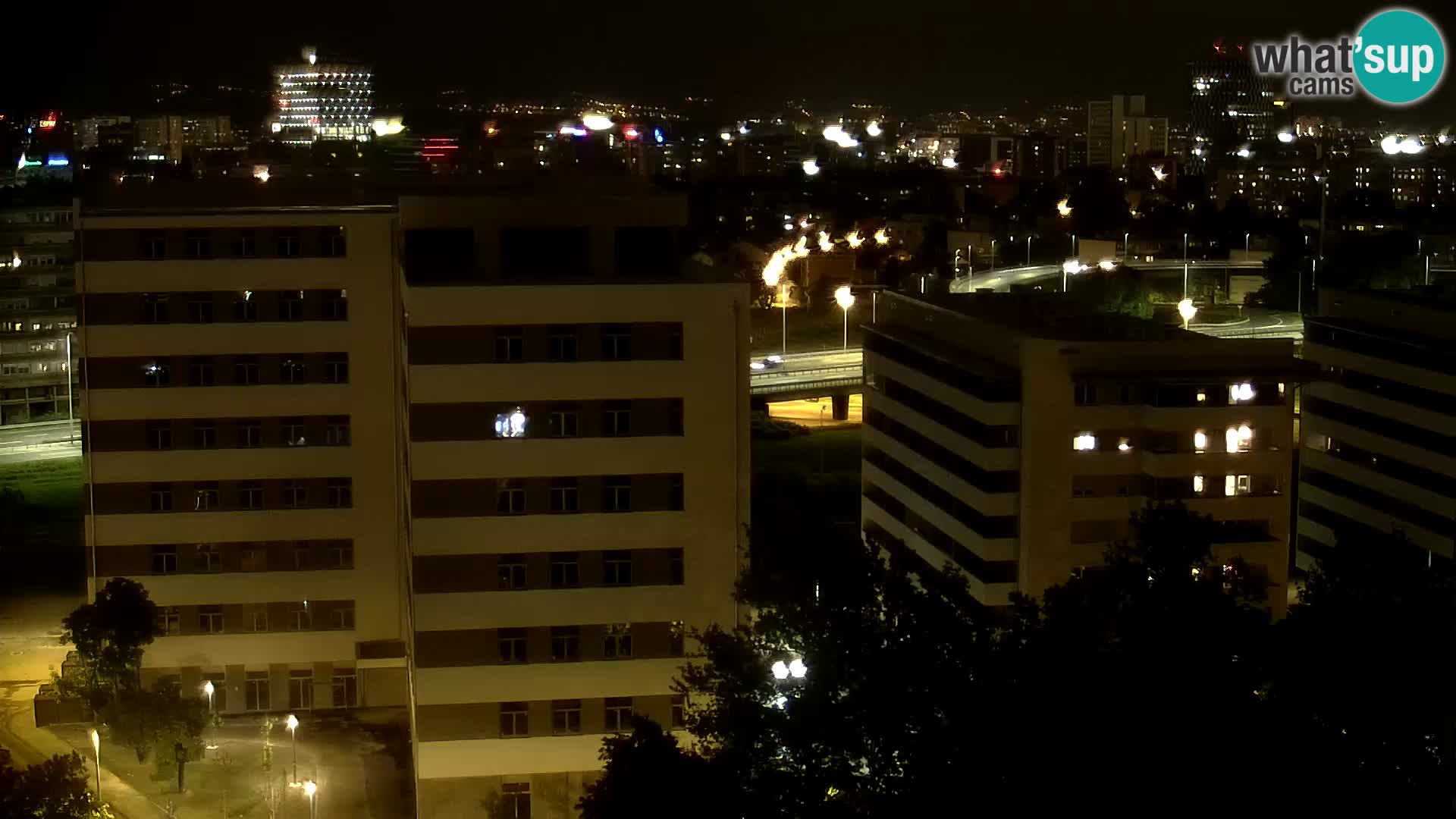 Rotatoria e incrocio viale Slavonska e Marin Držić  – webcam di Zagabria