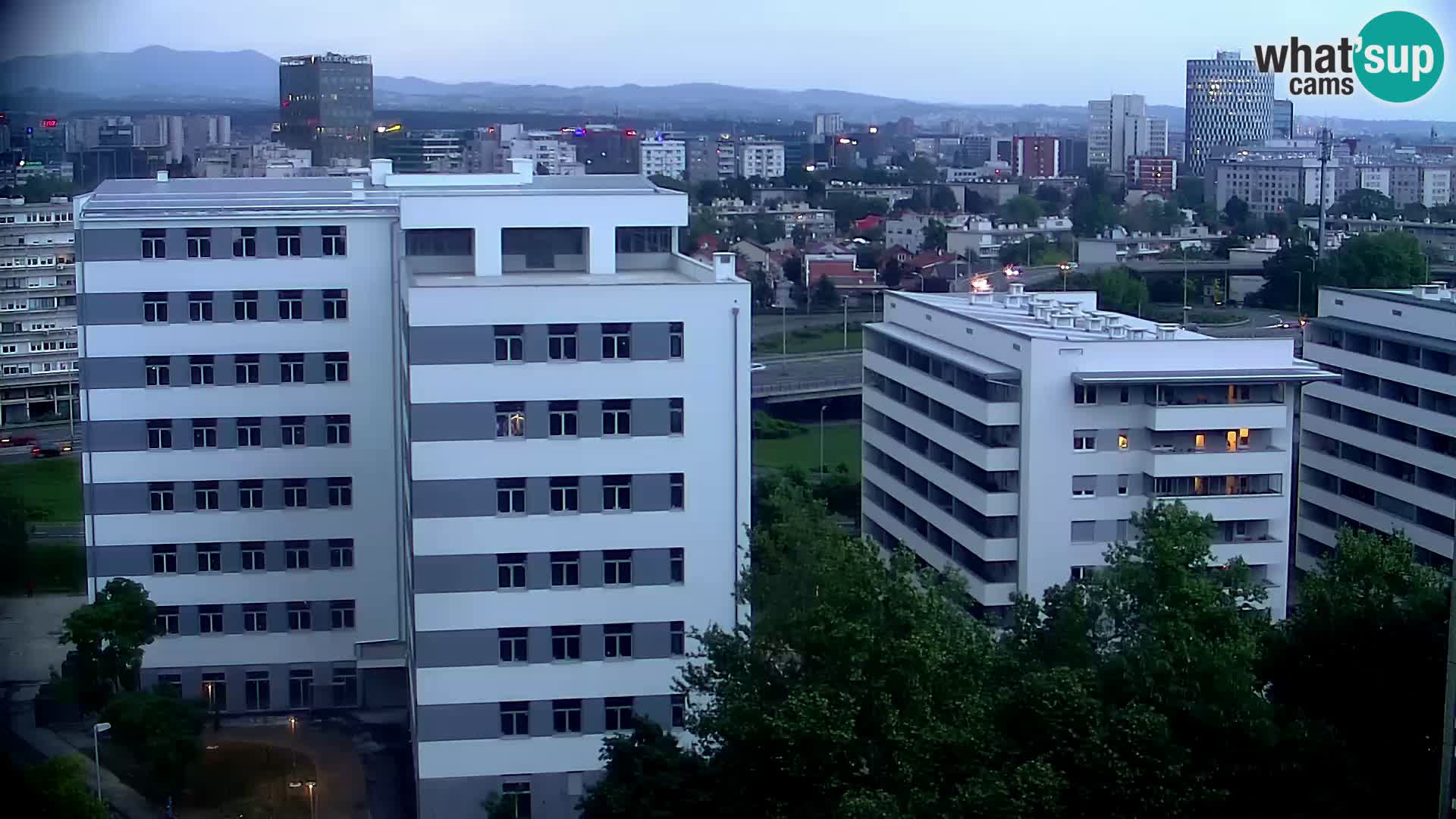 Live Interchange of Slavonska Avenue and Marin Držić Avenue in Zagreb webcam
