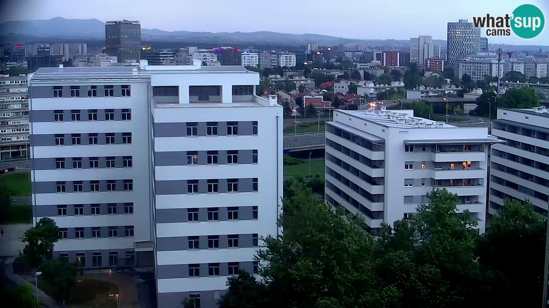 Live Interchange of Slavonska Avenue and Marin Držić Avenue in Zagreb webcam