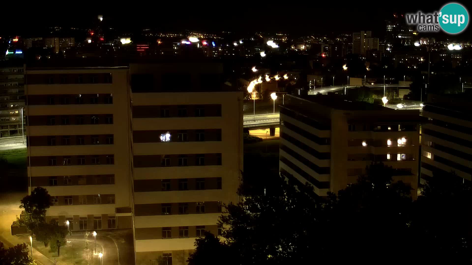Live Interchange of Slavonska Avenue and Marin Držić Avenue in Zagreb webcam