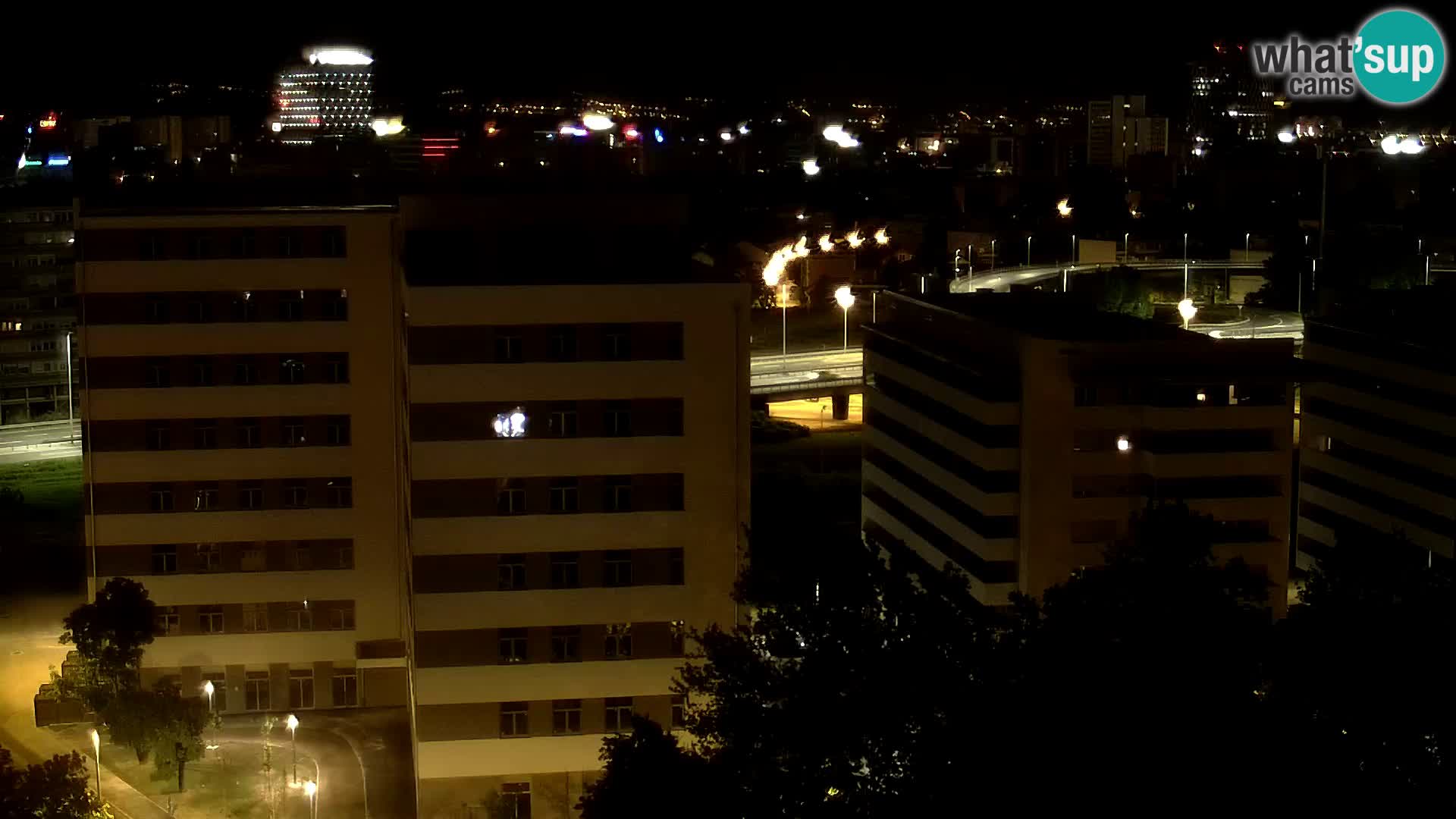 Live-Kreisverkehr Slavonska und Marin Držić Avenue zur Zagreb Webcam