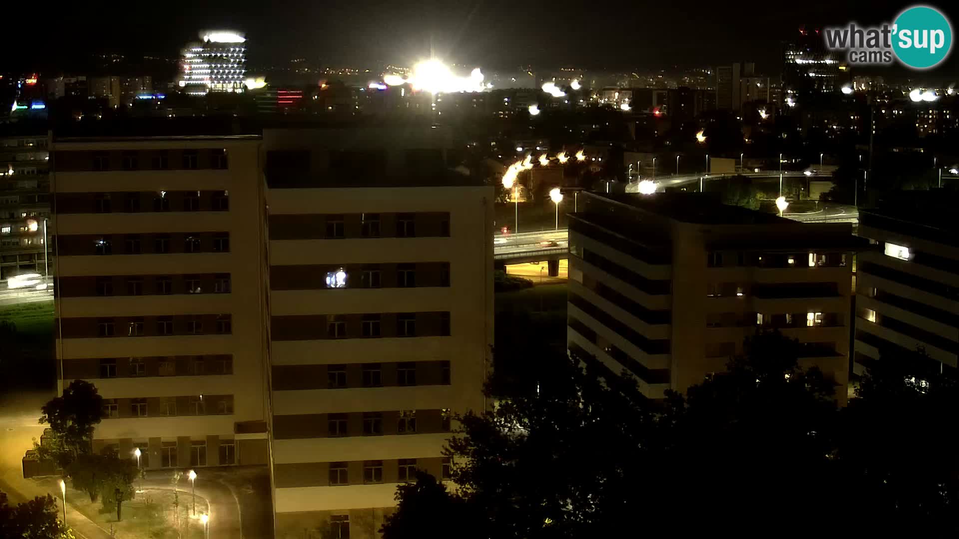 Live-Kreisverkehr Slavonska und Marin Držić Avenue zur Zagreb Webcam