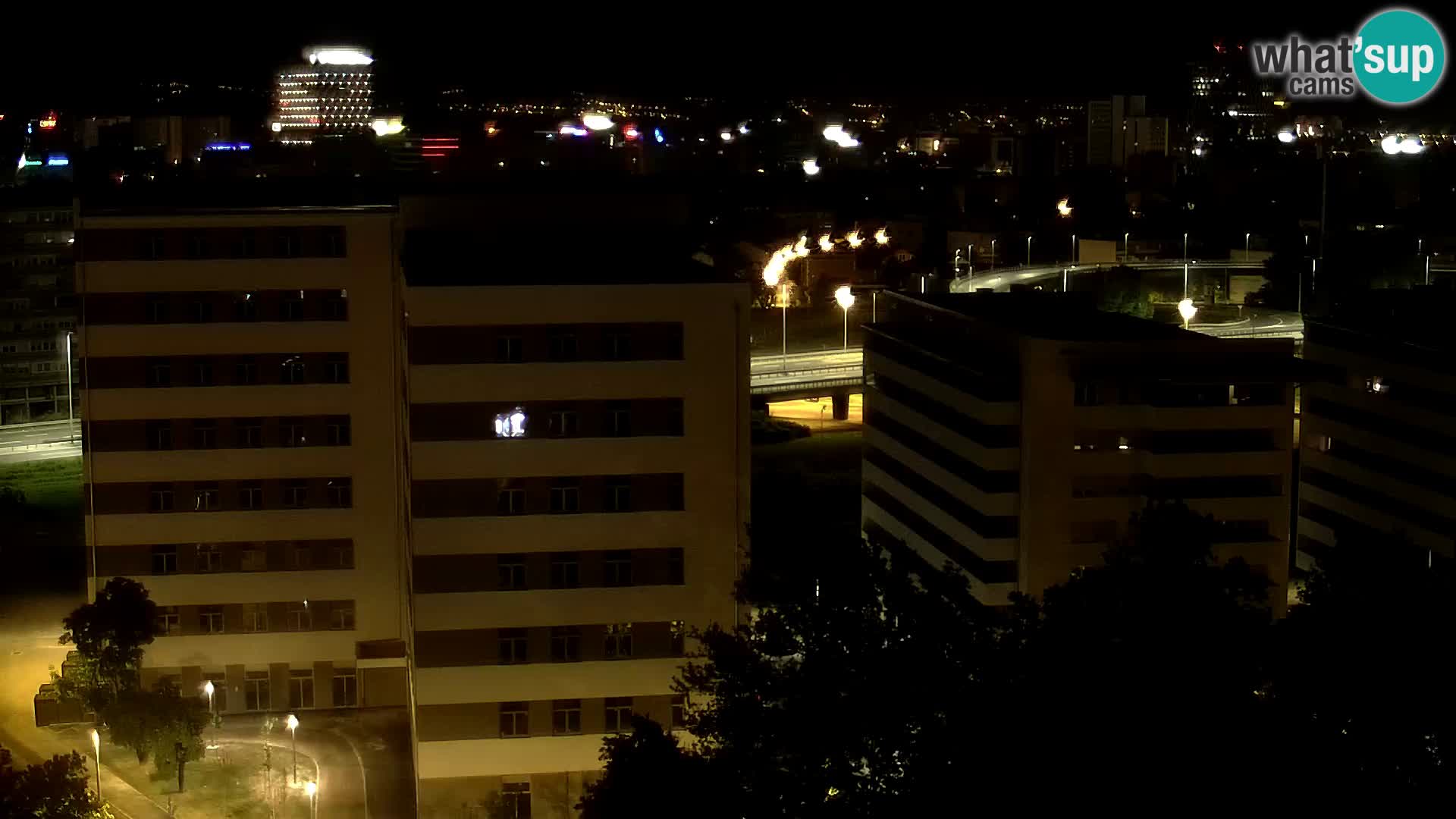 Live-Kreisverkehr Slavonska und Marin Držić Avenue zur Zagreb Webcam