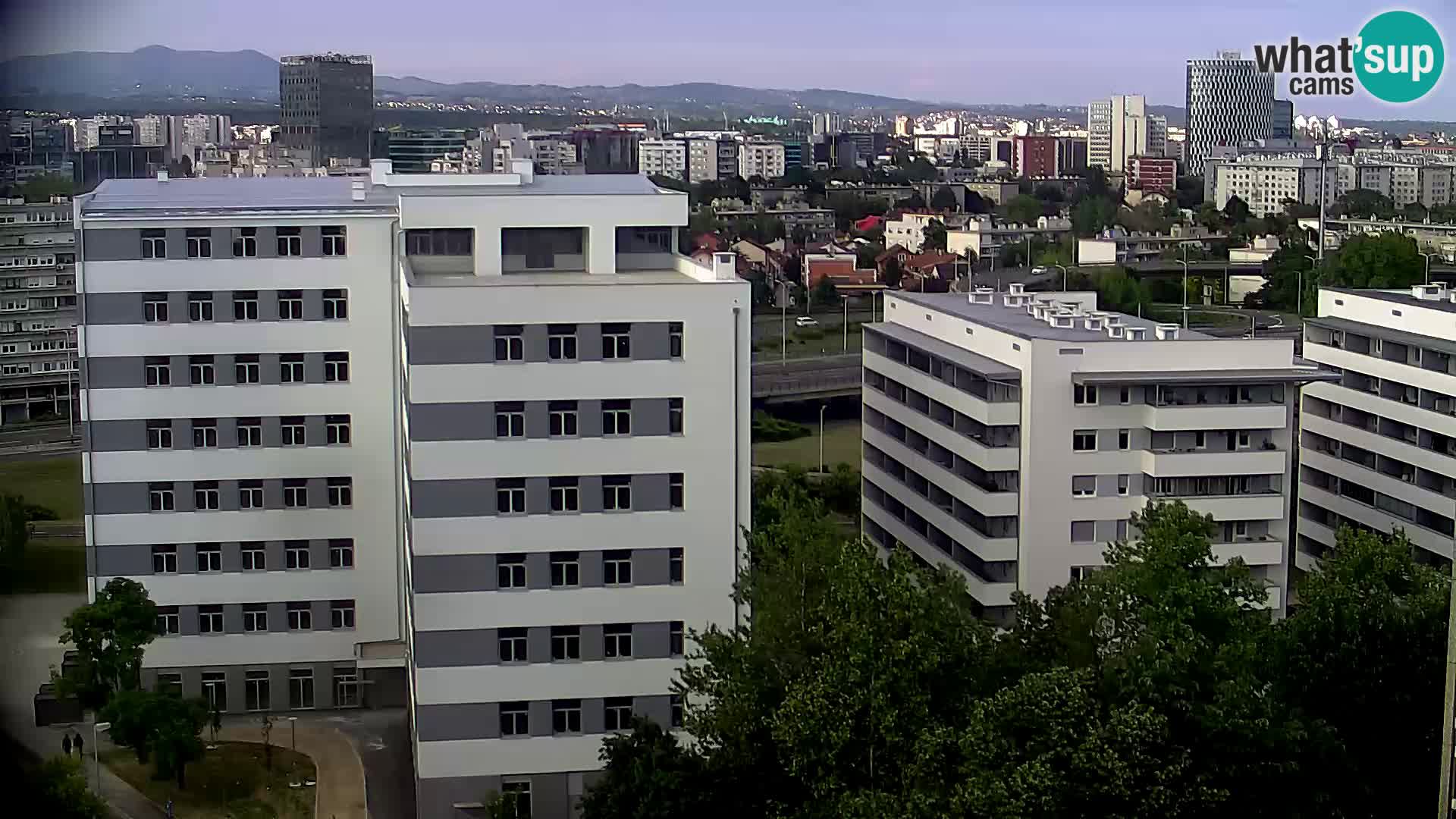 Rotatoria e incrocio viale Slavonska e Marin Držić  – webcam di Zagabria